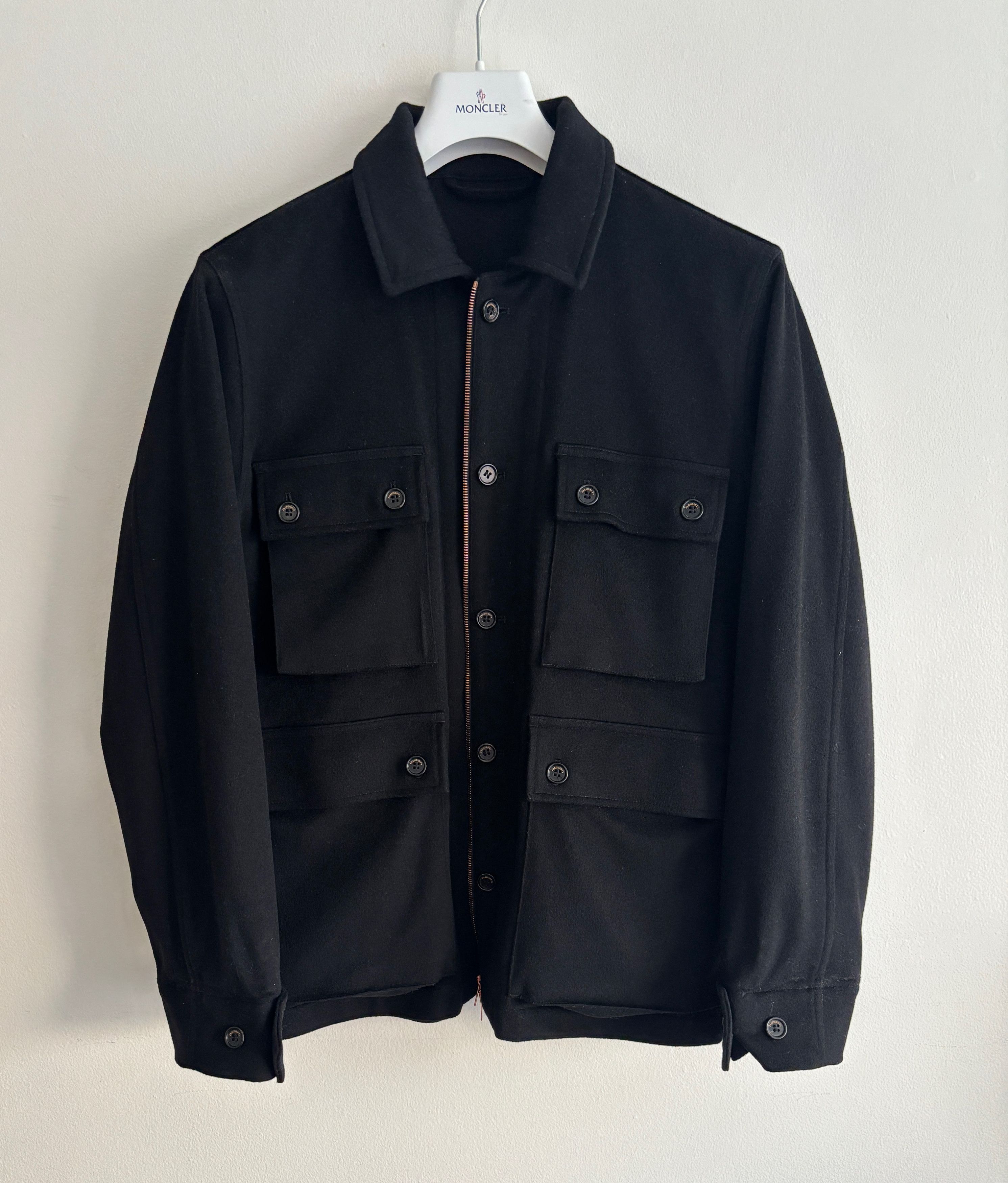 President's Loro Piana Rain System Black Wool Salvation Field Jacket Size US M / EU 48-50 / 2 - 4 Thumbnail