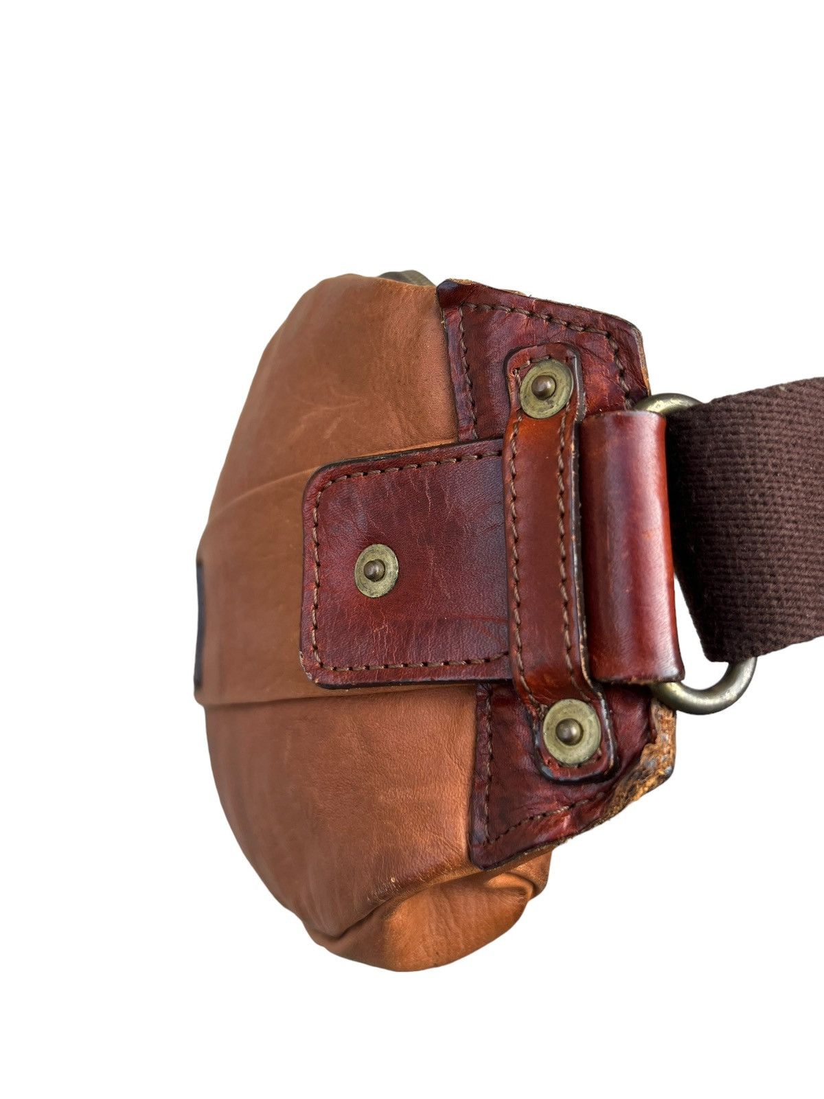Leather Creed Japan Stains Patina Leather Chest Bag Size ONE SIZE - 16 Thumbnail