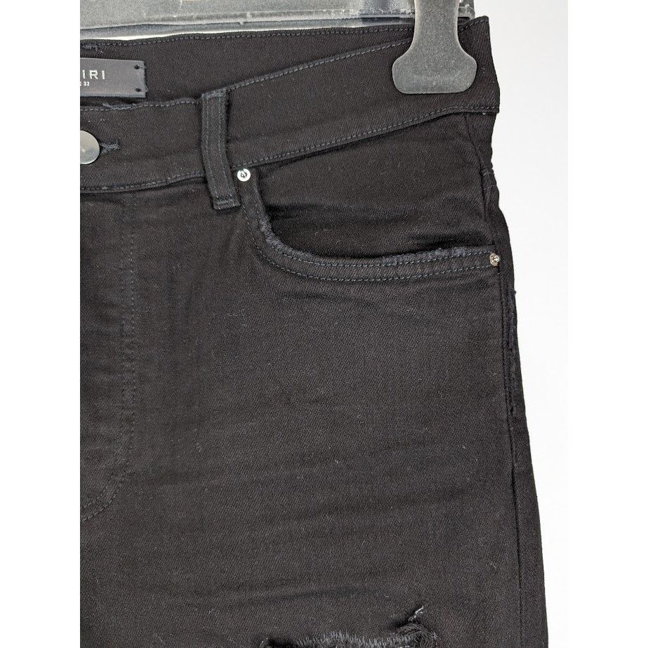 Amiri o1rshd1 Tie Dye Core Logo Jeans in Black Size US 33 - 10 Thumbnail