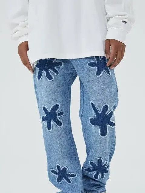 Japanese Brand Retro loose hip-hop straight leg jeans Size US 30 / EU 46 - 5 Thumbnail