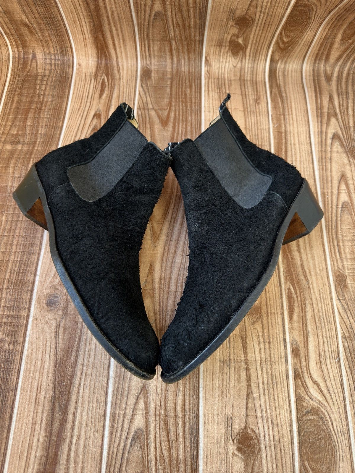 Helmut Lang Helmut Lang 2000’s Cuban Heel Boots in Roughed out Suede Size US 8.5 / EU 41-42 - 4 Thumbnail