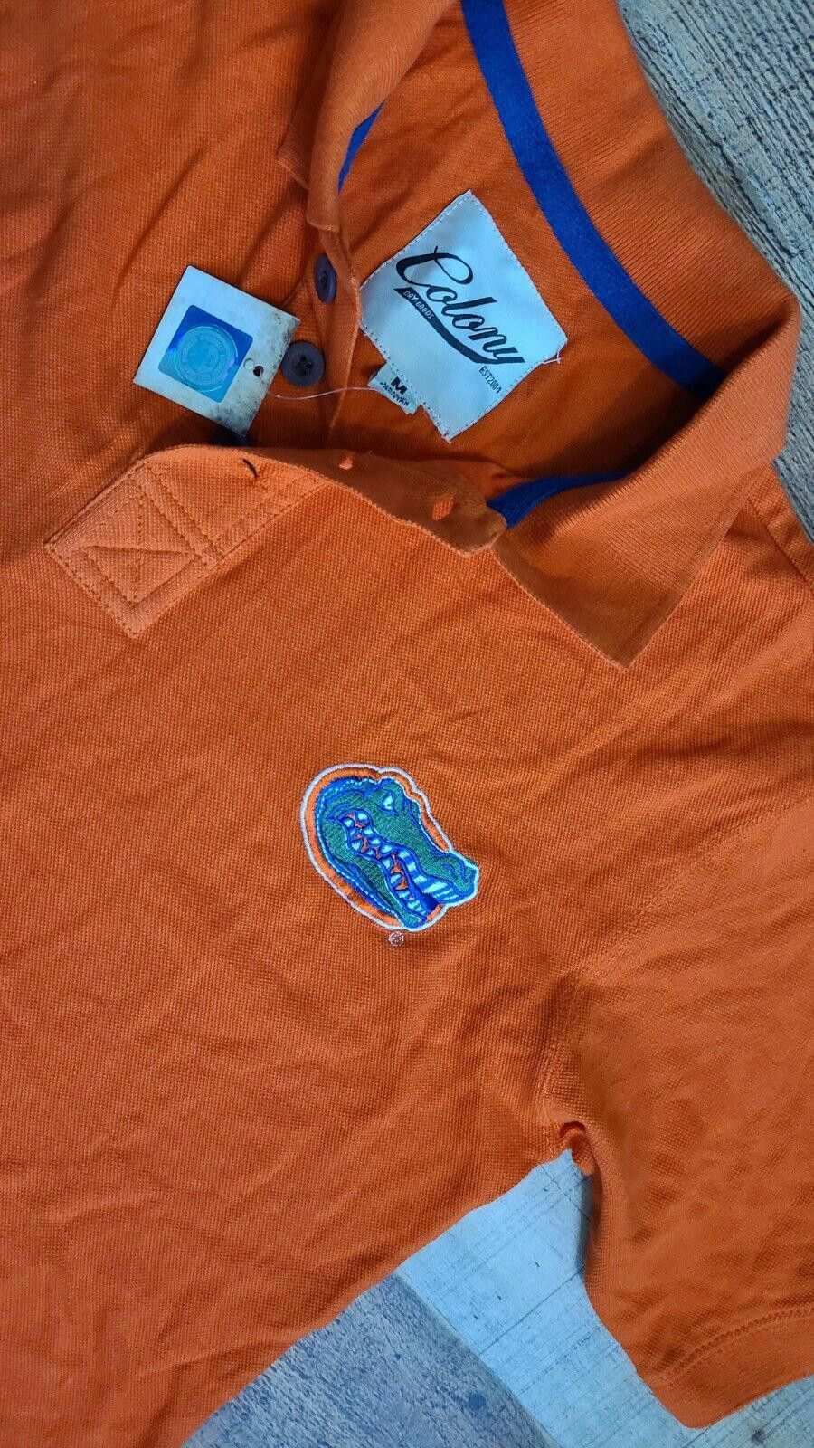 Designer Florida Gators Shirt Medium NWT Collared Colony Dry Goods Size ONE SIZE - 3 Thumbnail