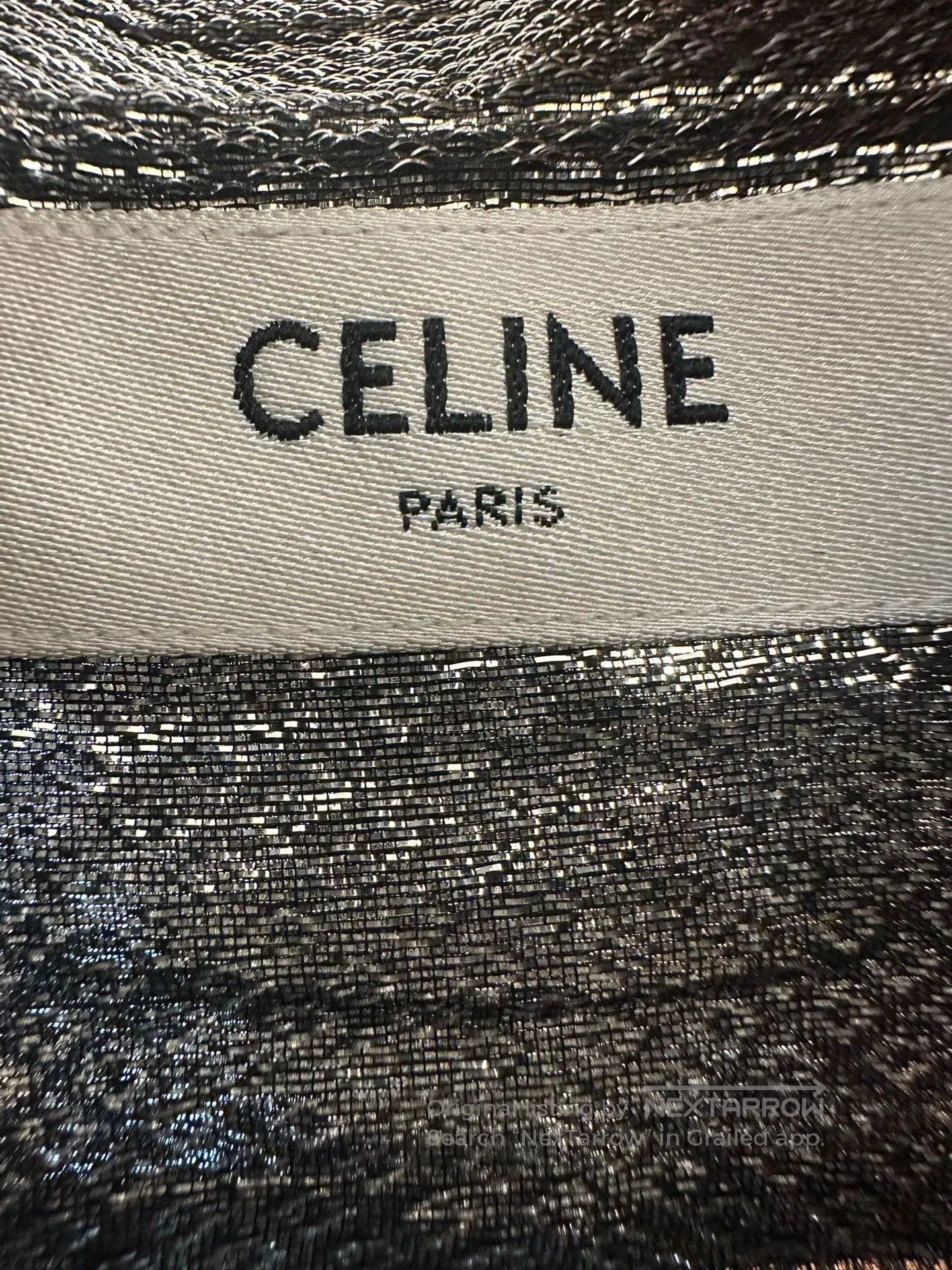 Celine Celine Silver Snake Print Silk Shirt. Size US XXS / EU 40 - 2 Thumbnail