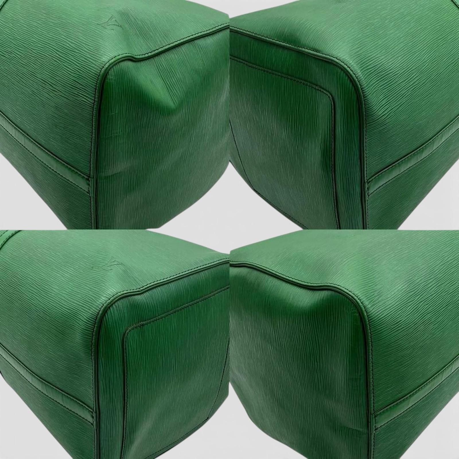 Louis Vuitton Louis Vuitton - Green Keepall 60 Travel Bag Size ONE SIZE - 4 Thumbnail