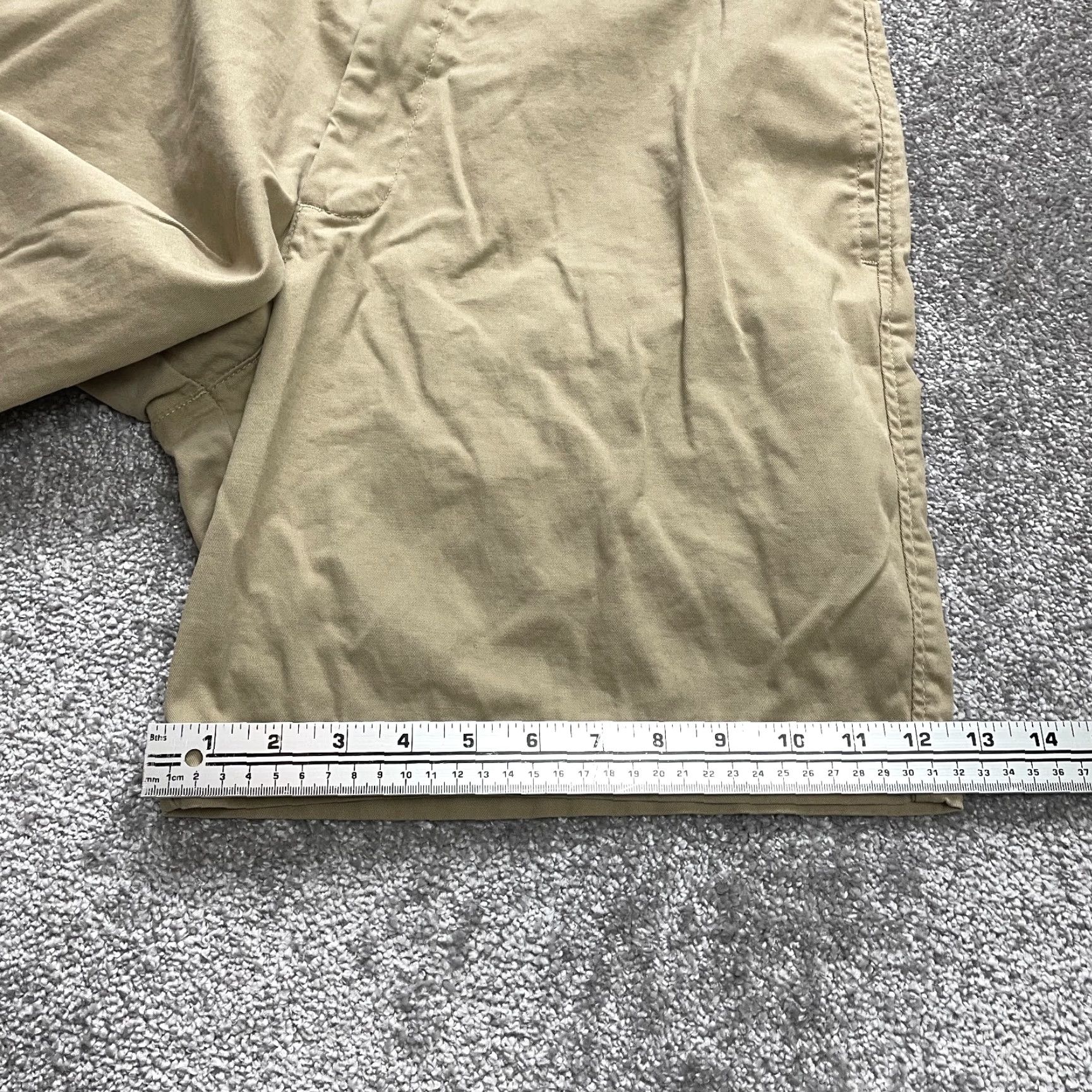Vintage Saddlebred Chino Shorts Womens 38 W Brown Cotton Casual Bermuda 8" Inseam Womens Size 25" / US 0 / IT 36 - 2 Thumbnail