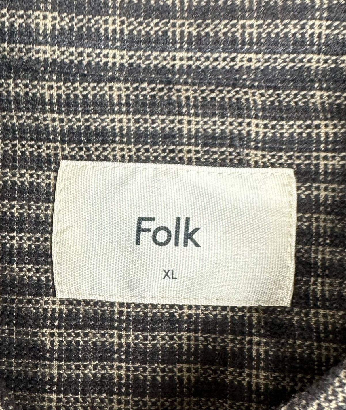 Folk Folk Flannel New Checked Shirt Button Up Size US XL / EU 56 / 4 - 3 Thumbnail