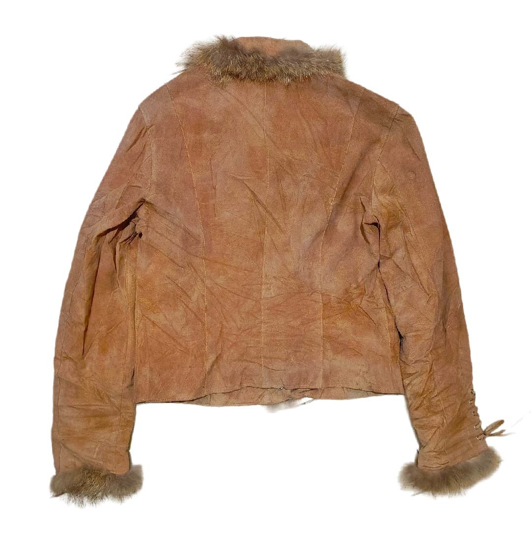 14th Addiction 90's Takashimaya Raccoons Fur Suede Leather fringed jacket Size M / US 6-8 / IT 42-44 - 2 Thumbnail
