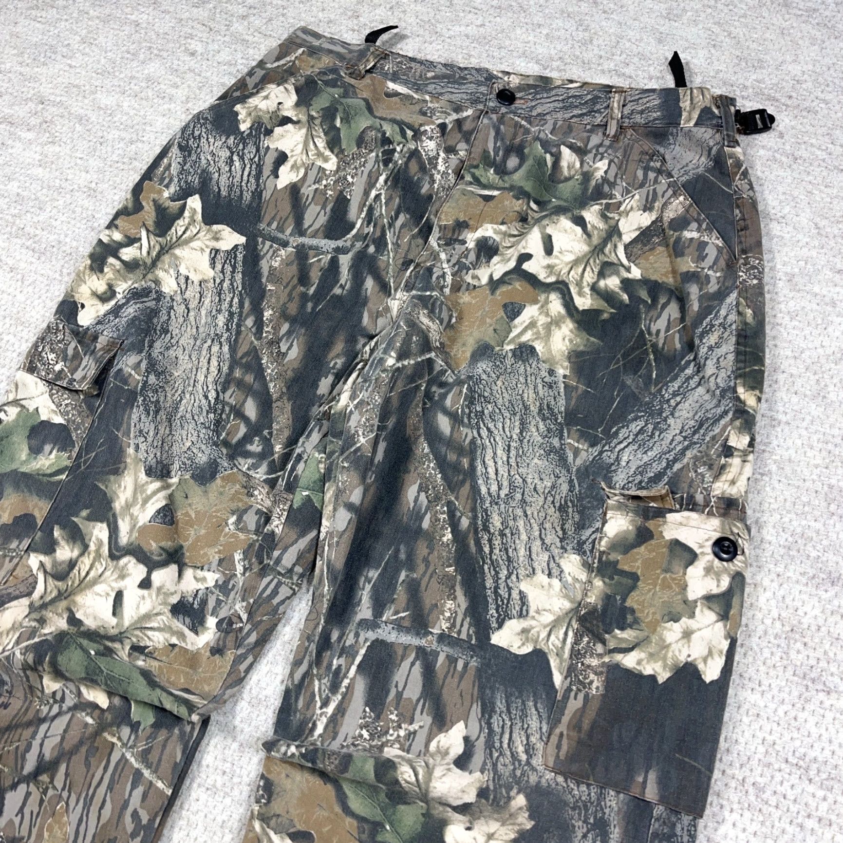 Vintage VINTAGE Mossy Oak Cargo Pants Men 36x31 Camouflage 5-Pocket Canvas Cotton Baggy Y2K 90s Modern American 90s Mens Size US 33 - 5 Thumbnail