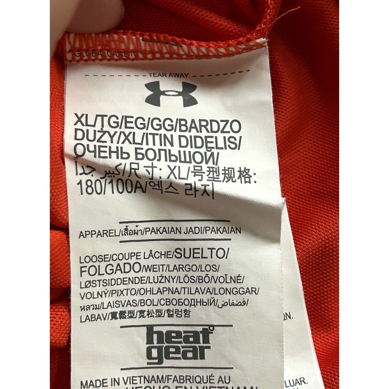 Under Armour Under Armour Golf Polo Shirt HeatGear Short Sleeve Mens XL Bright Orange Logo Solid Polo Size US XL / EU 56 / 4 - 5 Thumbnail