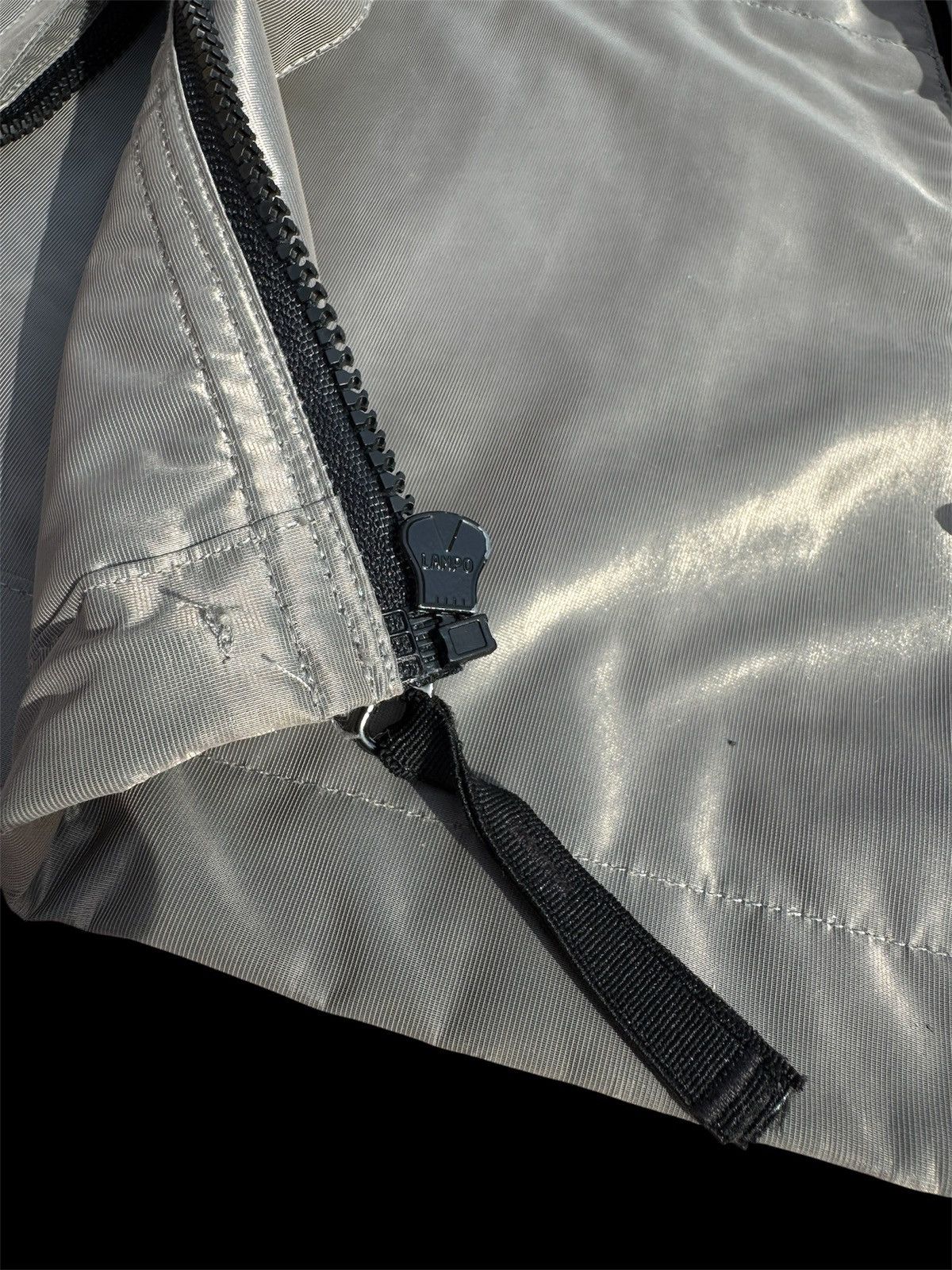 Stone Island 🩶 Stone Island Vintage Regenmantel/Jacke (M) Silbergrau Size 50R - 9 Thumbnail