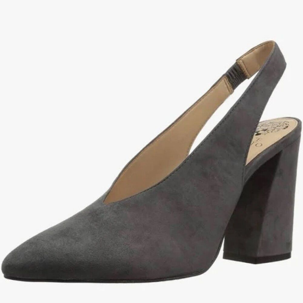 Vince Camuto New VINCE CAMUTO Tashinta Pointed-Toe Block High-Heel Suede Size US 9.5 / IT 39.5 - 1 Thumbnail