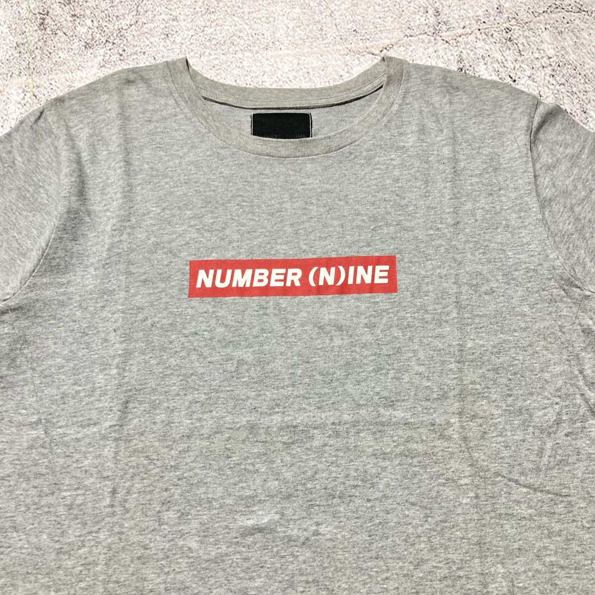Number (N)ine Vintage Number (N)ine Spell Out Box Logo T-shirt Grey Size US L / EU 52-54 / 3 - 3 Thumbnail