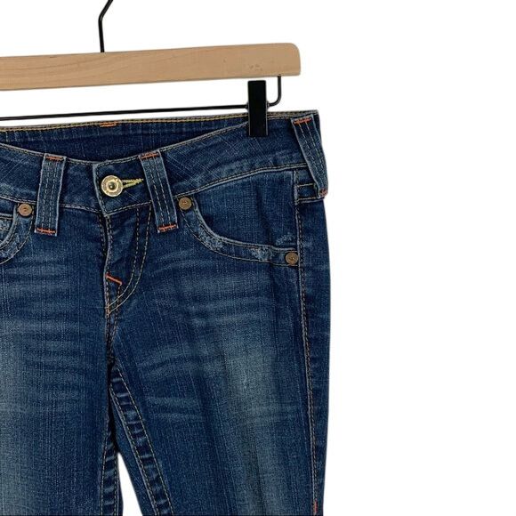True Religion True Religion Dark Wash Skinny Denim Jeans Womens Size 27 Size 27" / US 4 / IT 40 - 3 Thumbnail