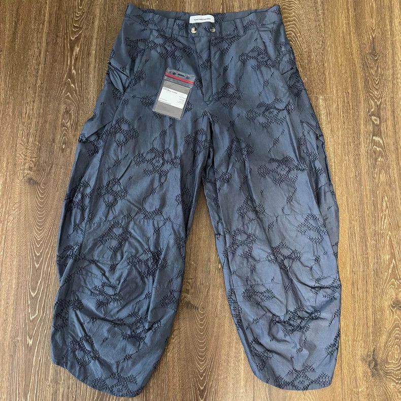 Kiko Kostadinov KIKO KOSTADINOV Size S00062019 Kanu Blue Flower Pants 2505 Size US 29 - 1 Thumbnail