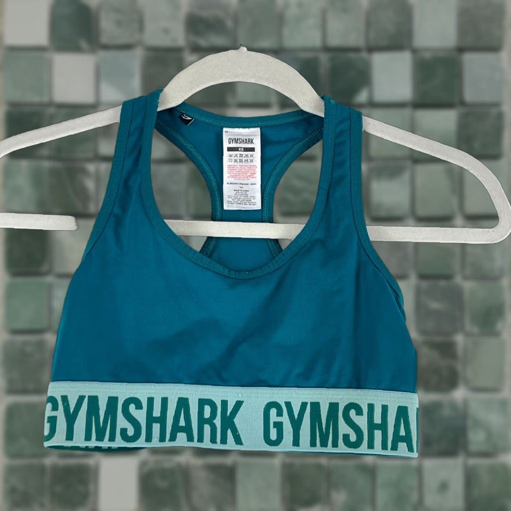 Gymshark Gymshark Sports Bra Womens XS Aqua Green Pullover Racerback Athletic Gym Size XS / US 0-2 / IT 36-38 - 1 Thumbnail