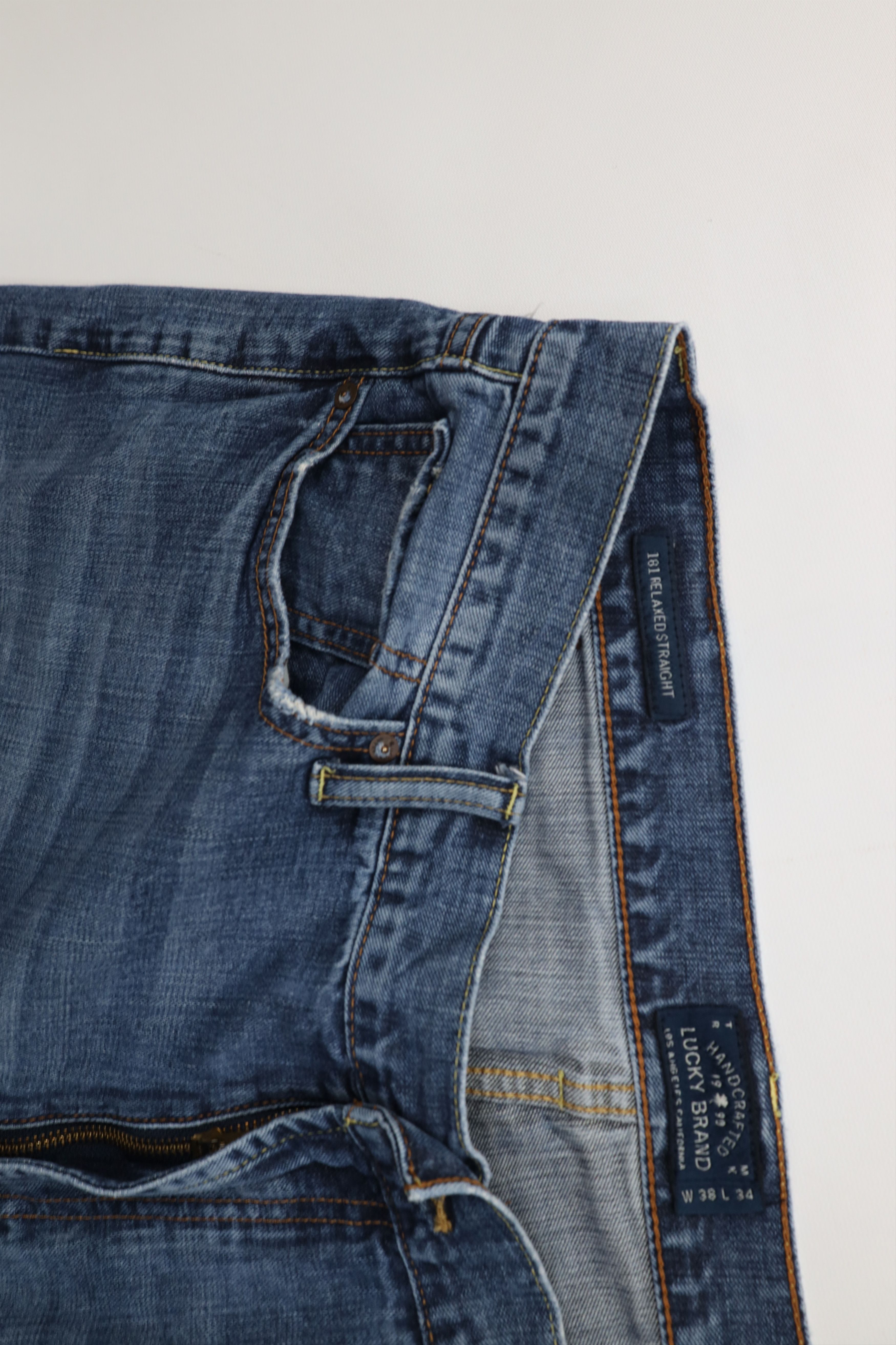 Lucky Brand Vintage Y2K Lucky Brand Straight Wide Leg Denim Jeans Size US 38 / EU 54 - 9 Thumbnail