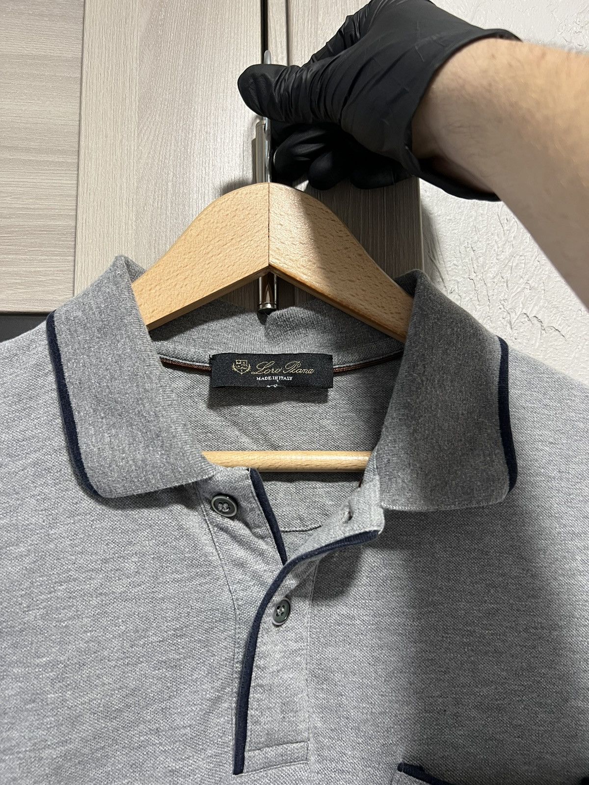 Loro Piana Polo T-shirt Old money Gray Luxury