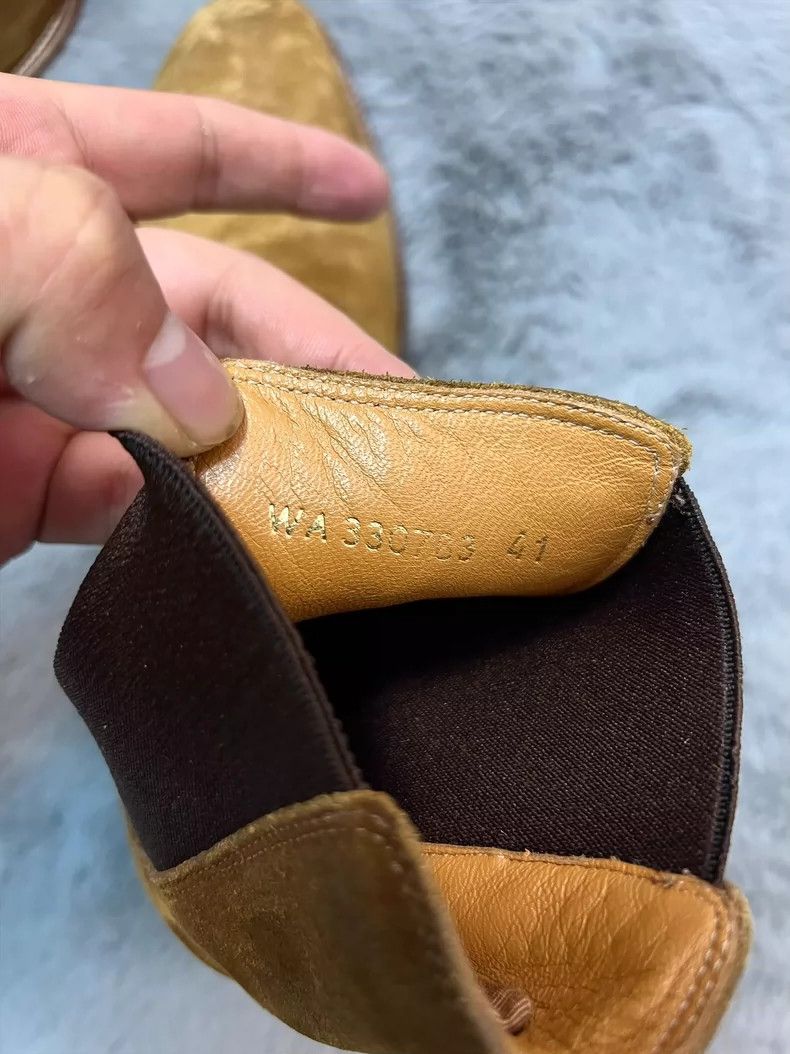 Saint Laurent Paris Saint Laurent Paris Fall/Winter Yellow Suede Basic Chelsea Size US 8 / EU 41 - 6 Thumbnail
