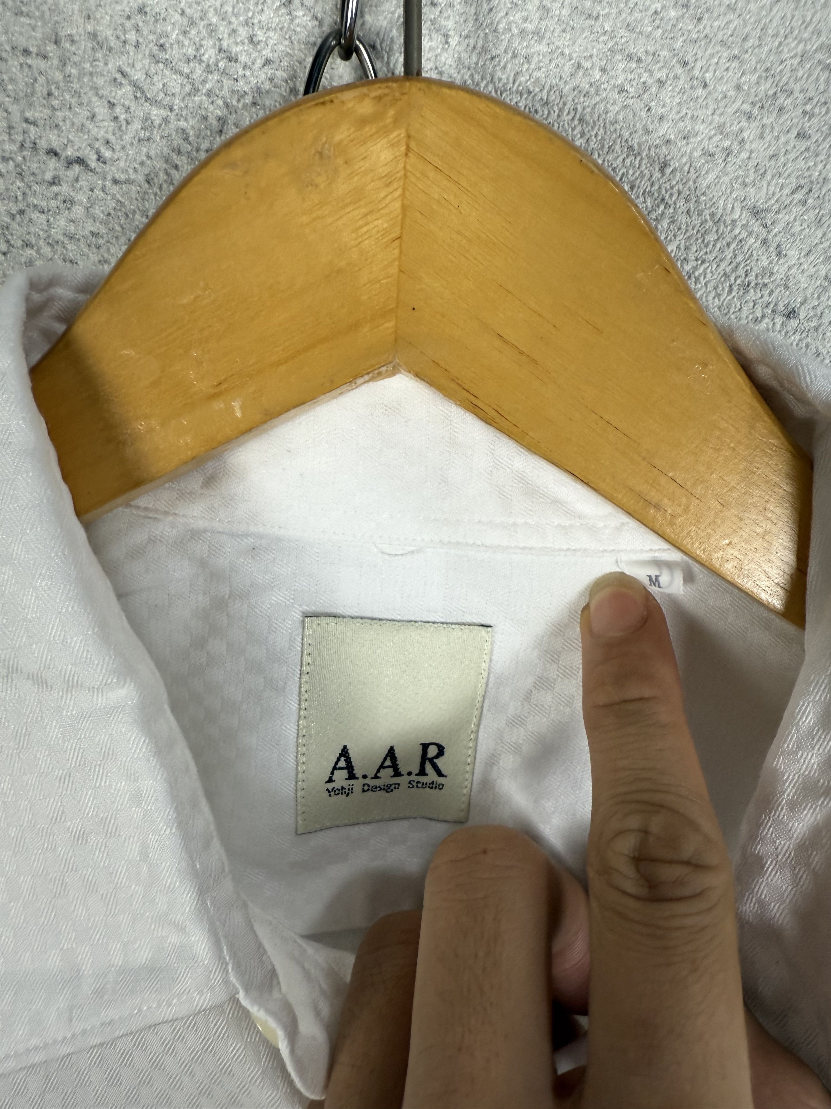 Yohji Yamamoto AAR Yohji Yamamoto Checkered Pattern Button Up White Shirt Size US M / EU 48-50 / 2 - 7 Thumbnail