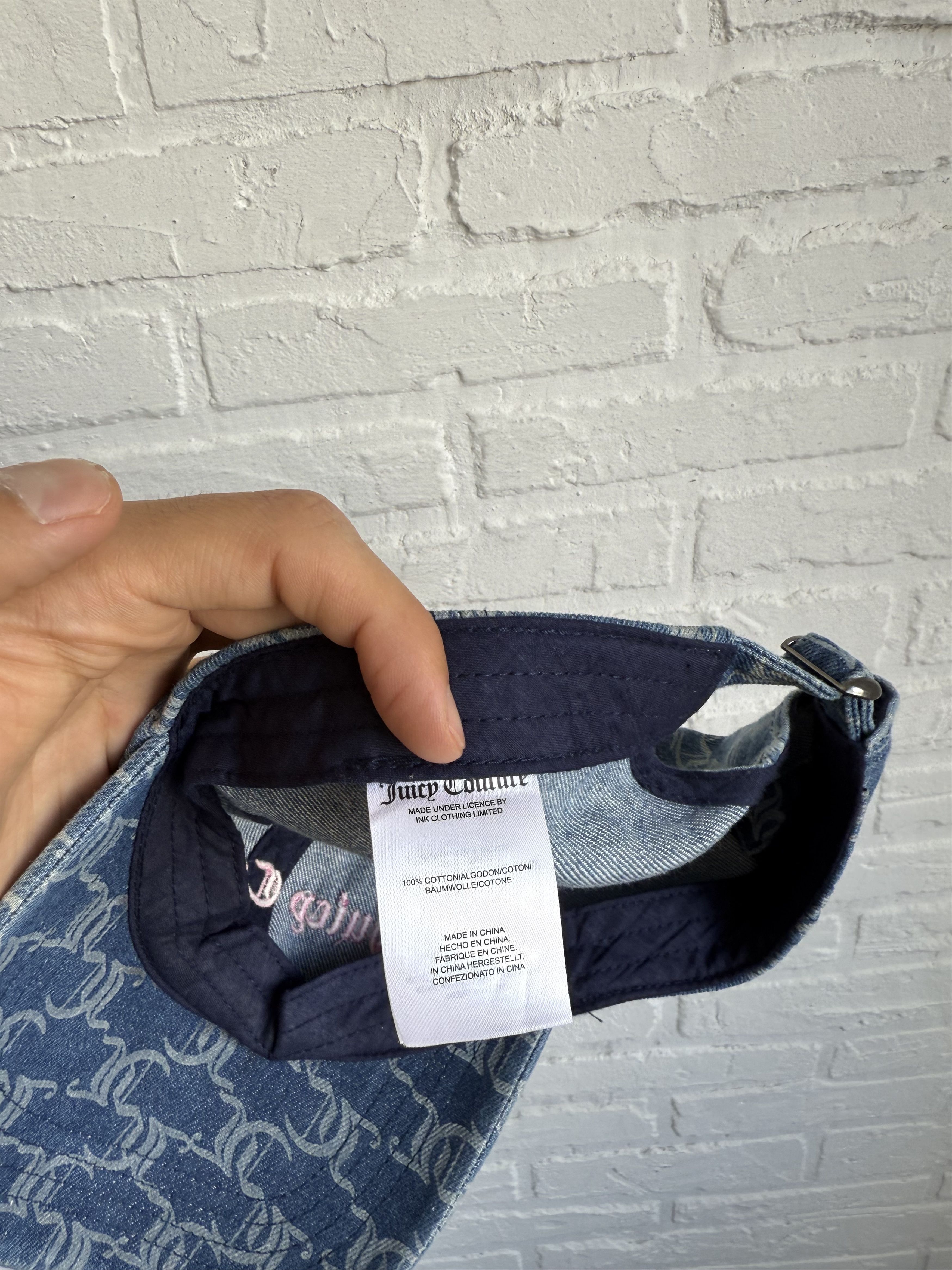 Juicy Couture Y2K Juicy couture monogram denim cap Size ONE SIZE - 6 Thumbnail