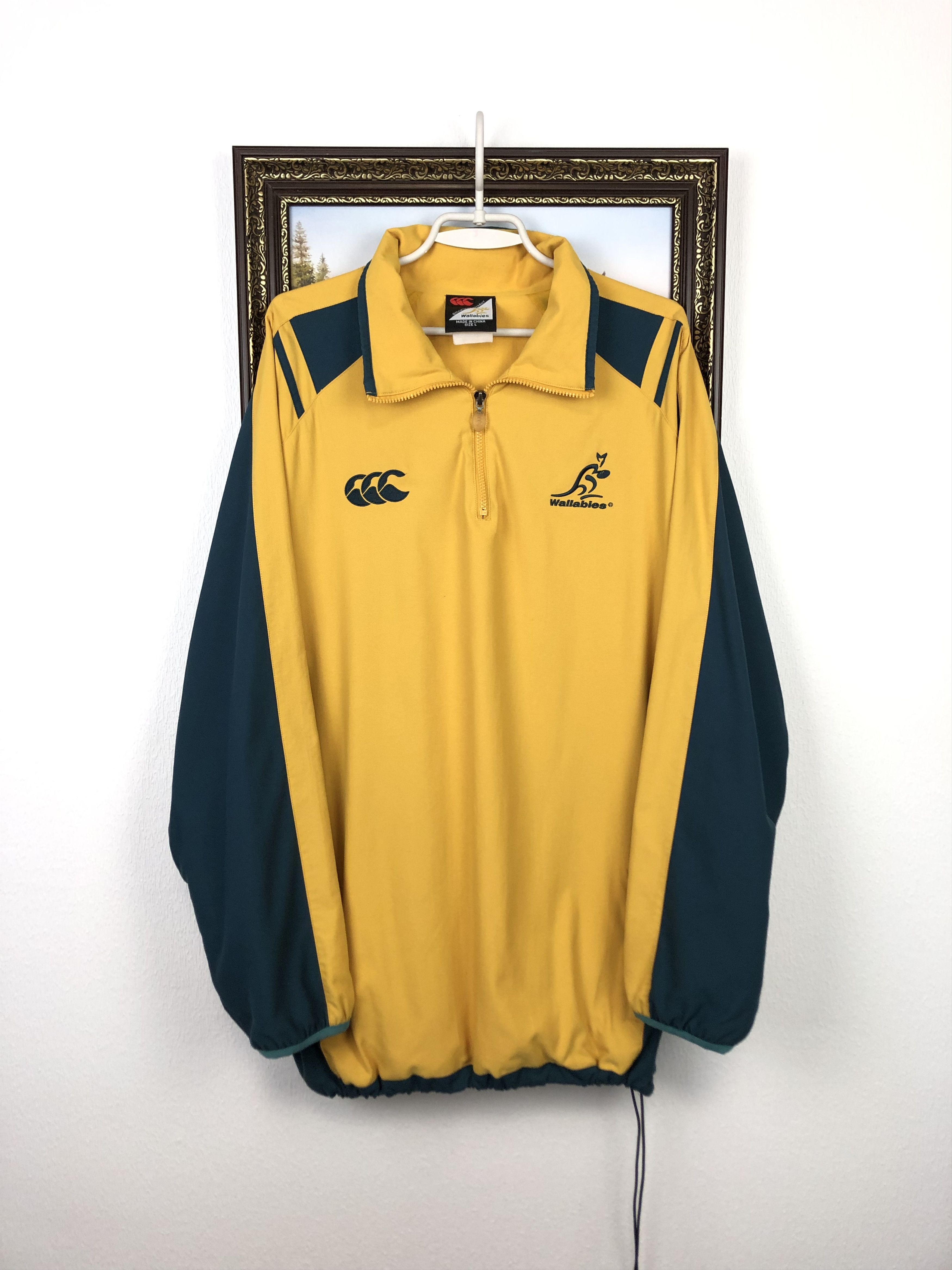 Vintage Vintage 90's Canterbury Australia Rugby Jacket Wallabies Size US L / EU 52-54 / 3 - 1 Thumbnail