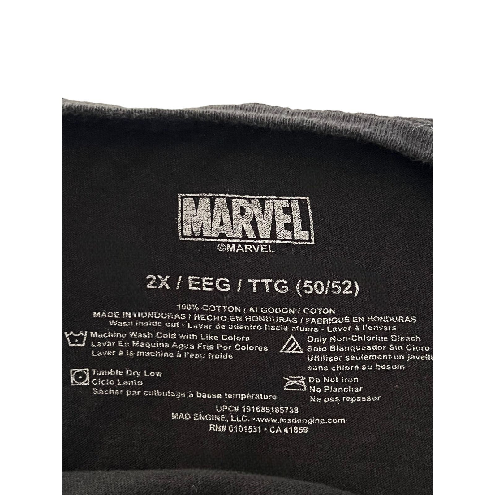 Marvel Comics Marvel Logo Black T-Shirt Size 2XL Size US XXL / EU 58 / 5 - 4 Thumbnail