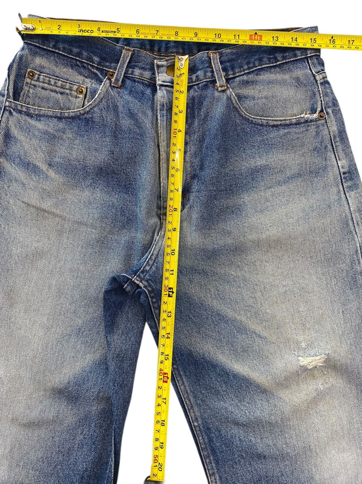 Japanese Brand Japanese Brand Faded Wash Whiskered Style Straight Leg Jeans Size US 31 - 6 Thumbnail
