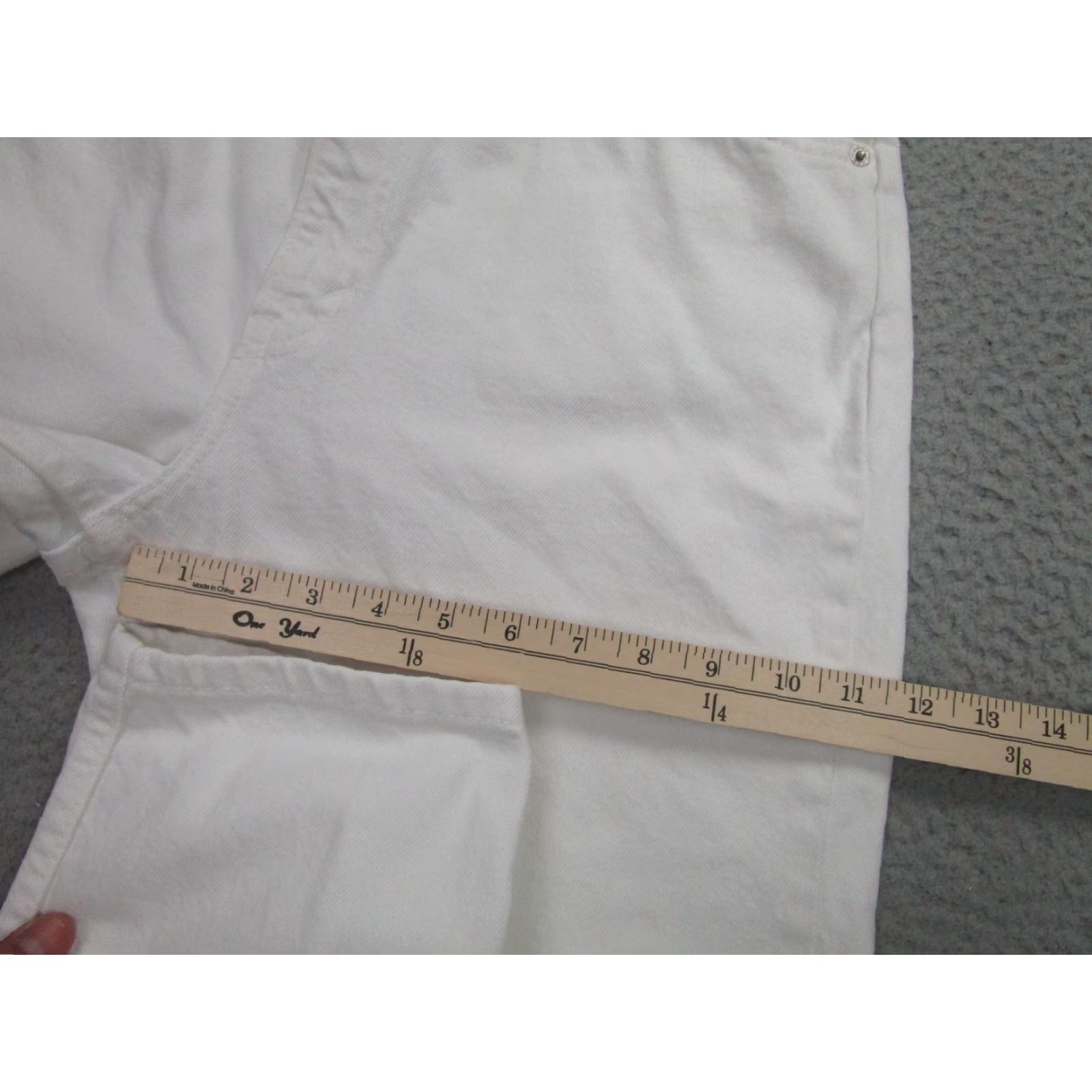 Levi's VINTAGE Levi's 921 Jeans Womens 14 Long White Tapered Made USA 90s Orange Tab Size 36" / US 14 / IT 50 - 7 Thumbnail
