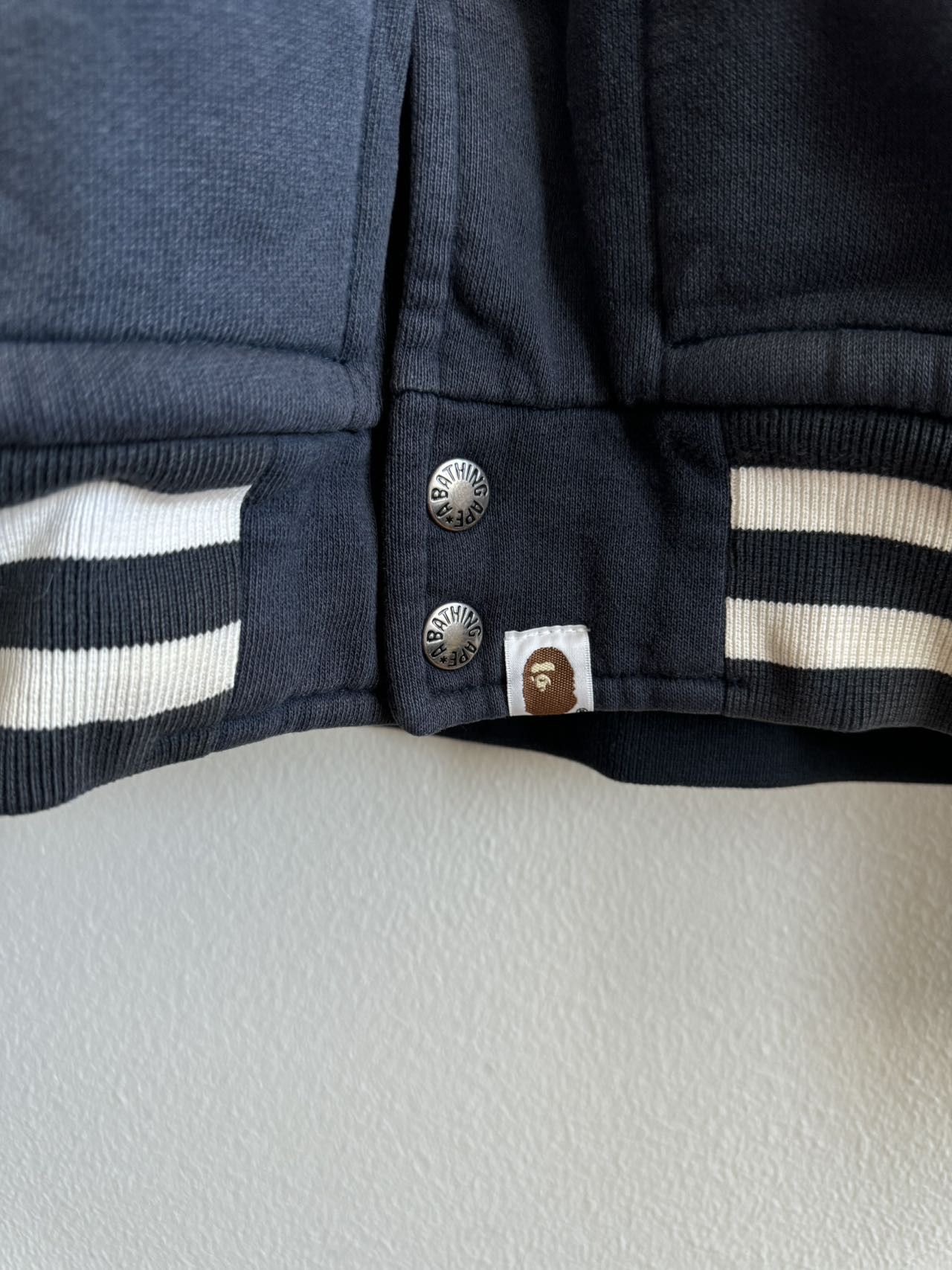 Bape A Bathing Ape Shark Hoodie Varsity Jacket Size US XL / EU 56 / 4 - 4 Thumbnail