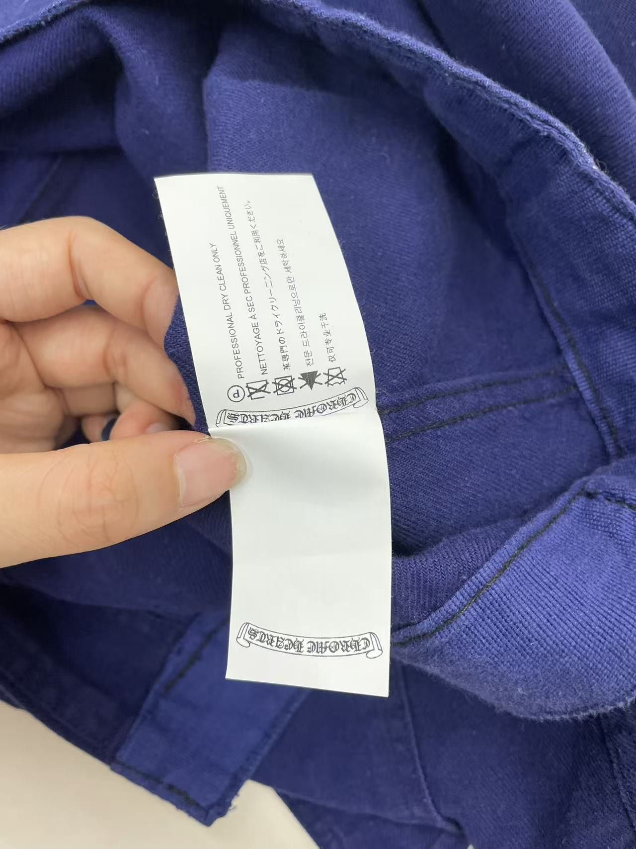 Chrome Hearts Chrome Hearts Cross Patch Bleu de Travail French Work Jacket Size US M / EU 48-50 / 2 - 8 Thumbnail