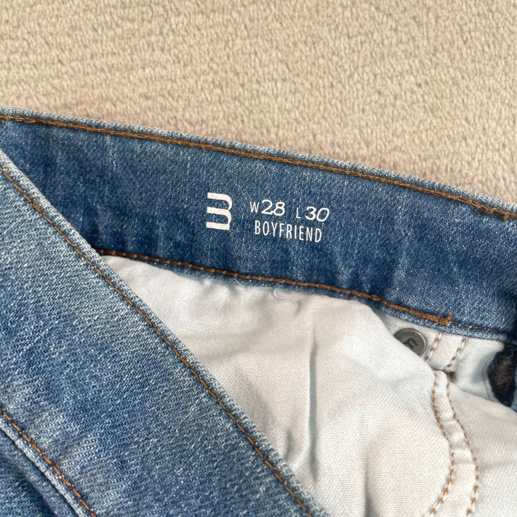 Mott & Bow Mott & Bow Boyfriend Slim Straight Charlton Jeans Women 28x30 Light Blue NWOT Size 28" / US 6 / IT 42 - 3 Thumbnail