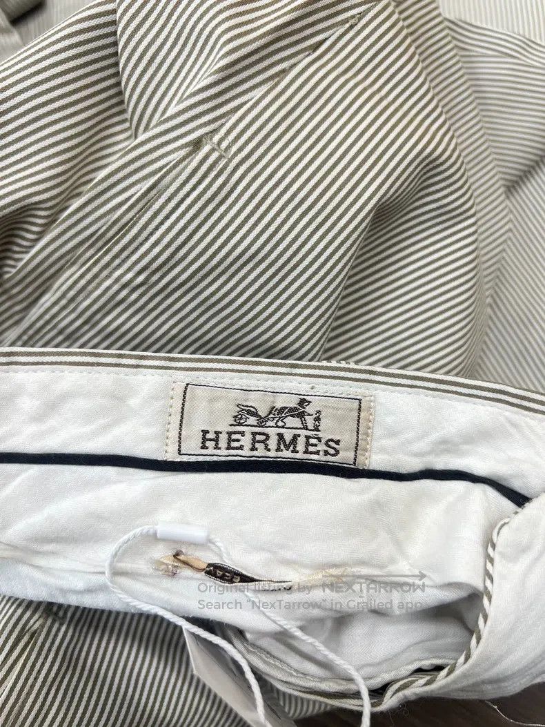 Hermes Hermes Striped casual pants Size US 34 / EU 50 - 3 Thumbnail