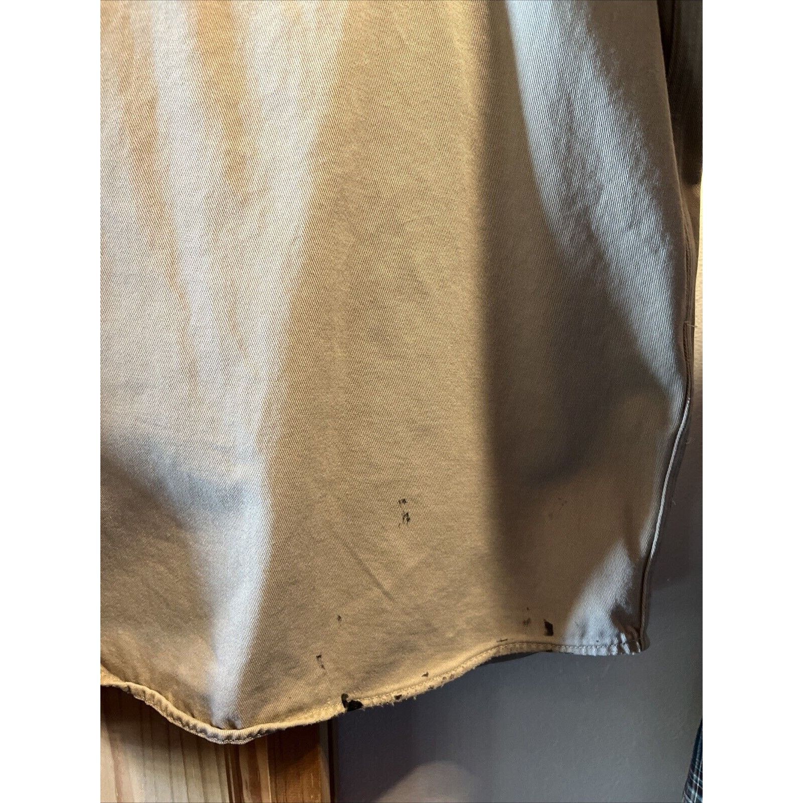 Carhartt Carhartt Shirt Jacket Men’s XXL Khaki Canvas Cotton STAINS Size US XXL / EU 58 / 5 - 10 Thumbnail