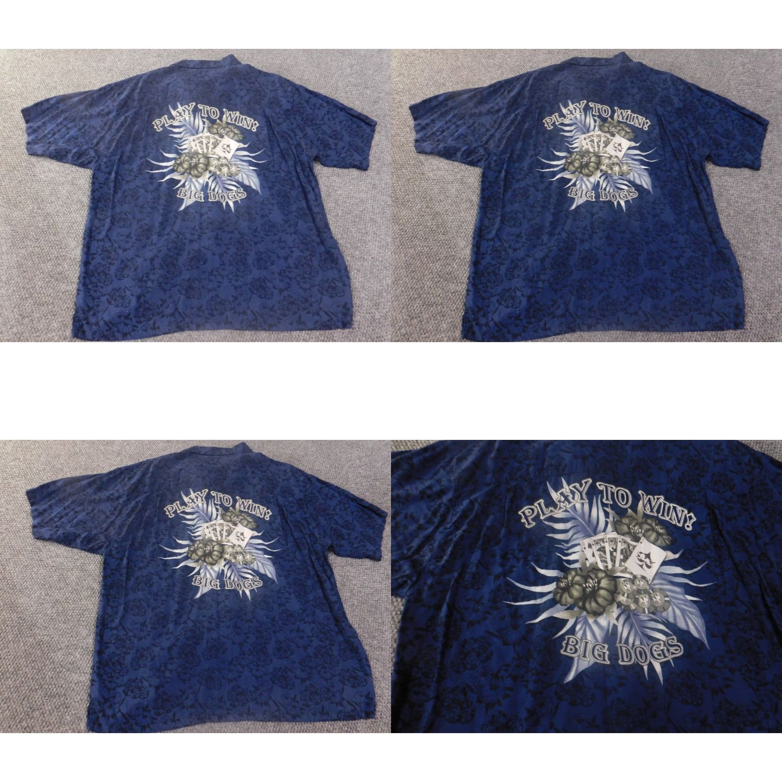 Big Dogs Big Dogs Shirt 2XL Men Floral Button Short Sleeve Knit Cotton Blue 2XL Regular T-Shirt Dog Vintage No-iron Breathable Easy Care Size US XXL / EU 58 / 5 - 8 Thumbnail