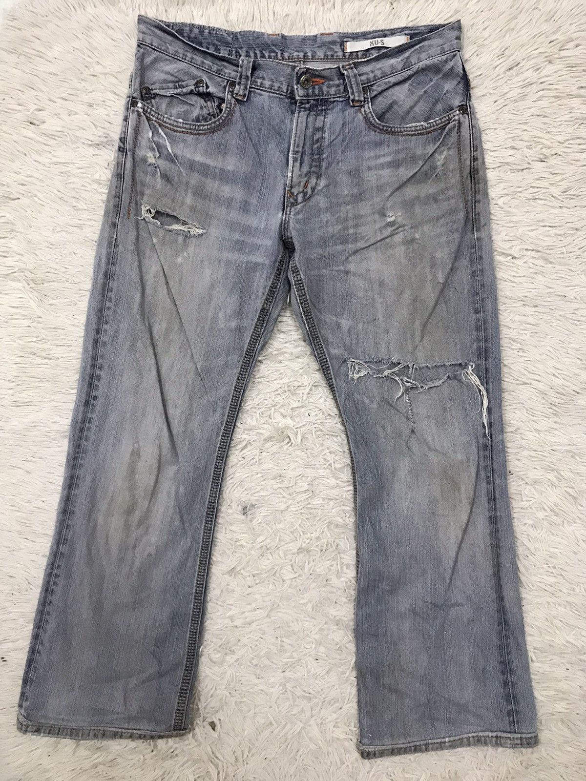 Edwin Vintage Edwin XU-S Distressed Design Jeans Size US 34 / EU 50 - 1 Thumbnail