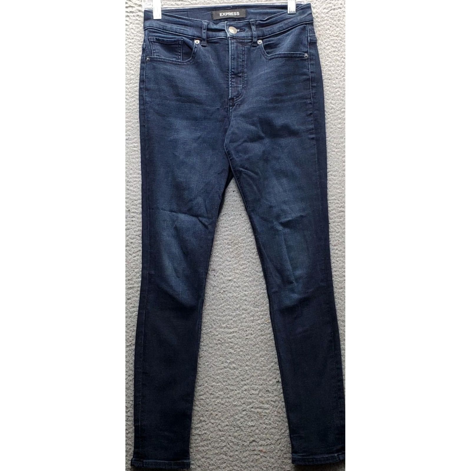 Express Express Jeans Womens 2S Blue Denim High-Rise Skinny Leg 2 Stretch 5-Pocket Regular Size 2 Size 26" / US 2 / IT 38 - 2 Thumbnail