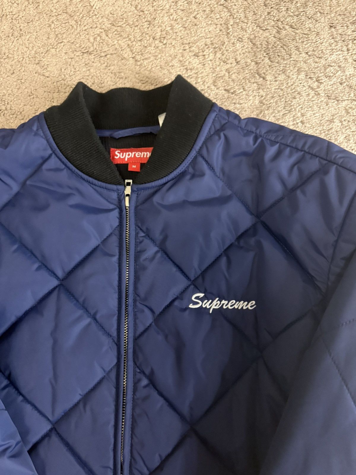 Supreme FW21 Supreme Quit Your Job Quilted Work Jacket Size US M / EU 48-50 / 2 - 3 Thumbnail