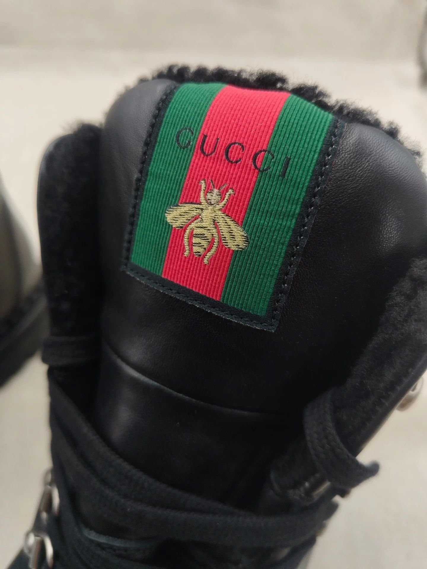 Gucci Gucci, brand new Gucci bee-themed boots/Doc Martens for men Size US 11.5 / IT 41.5 - 5 Thumbnail