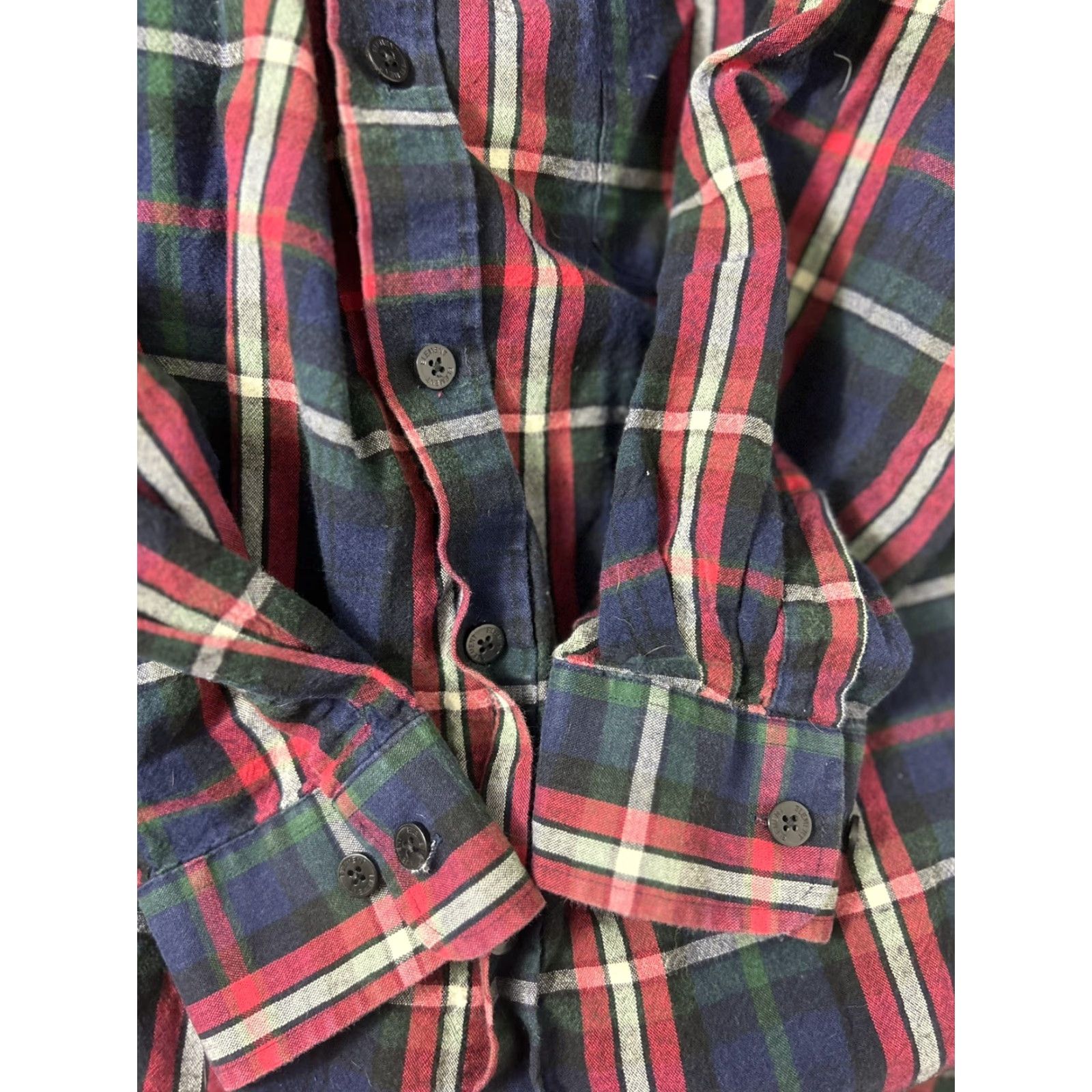 Element Element Shirt Mens 2XL Button-Up Plaid Lightweight Flannel Cotton Green Red Blue Size US XXL / EU 58 / 5 - 4 Thumbnail