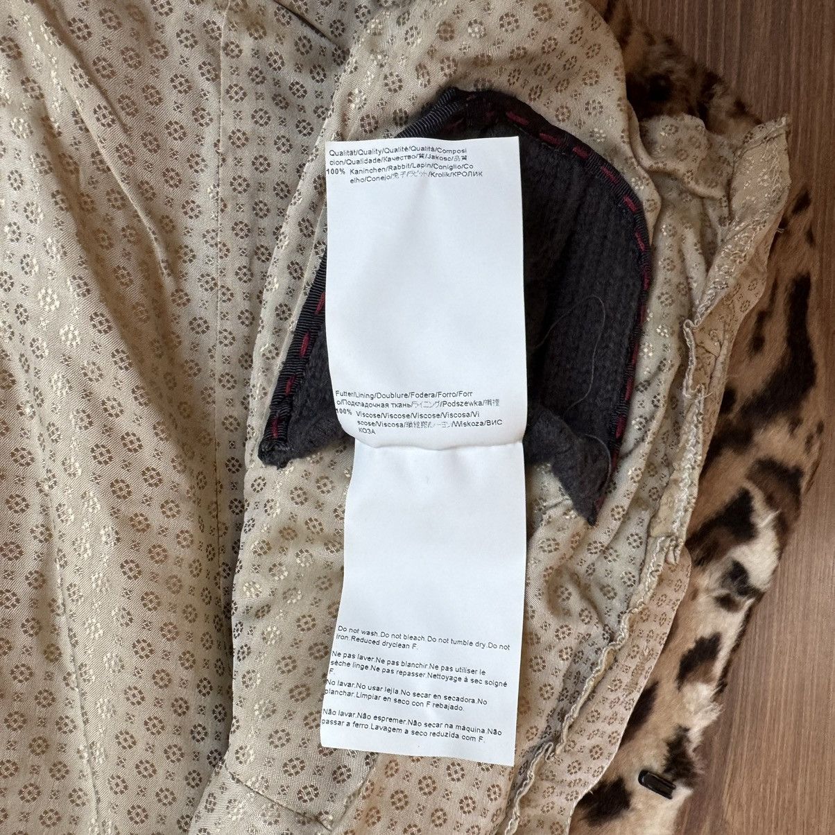 Hugo Boss Hugo Boss Genuine Rabbit Fur Leopard Print Jacket Crop Coat Size M / US 6-8 / IT 42-44 - 7 Thumbnail