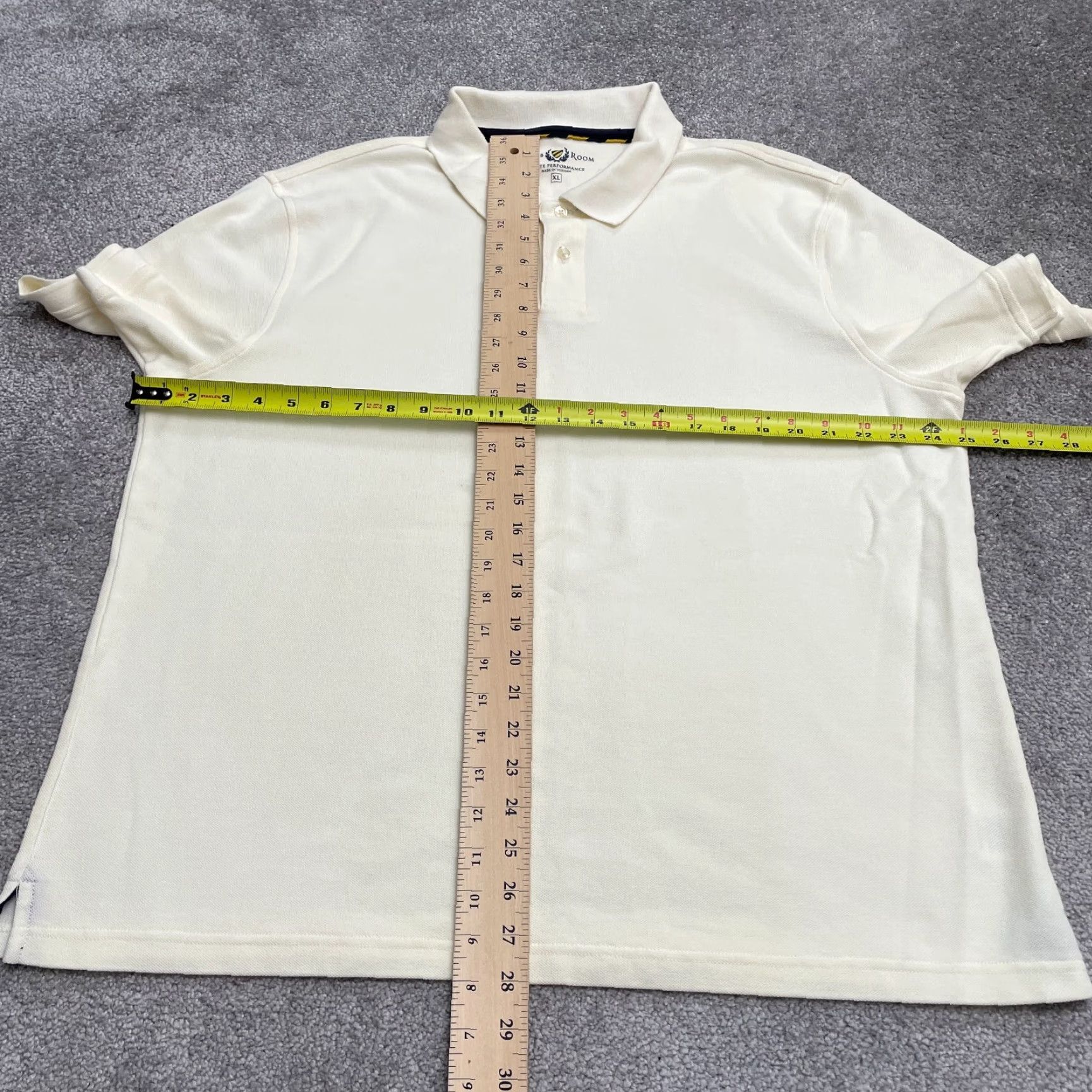 Club Room Club Room Polo Shirt Mens XL Ivory Short Sleeve Cotton Polyester Blend Golf Rugby Activewear Casual Sports Shirt Size US XL / EU 56 / 4 - 6 Thumbnail