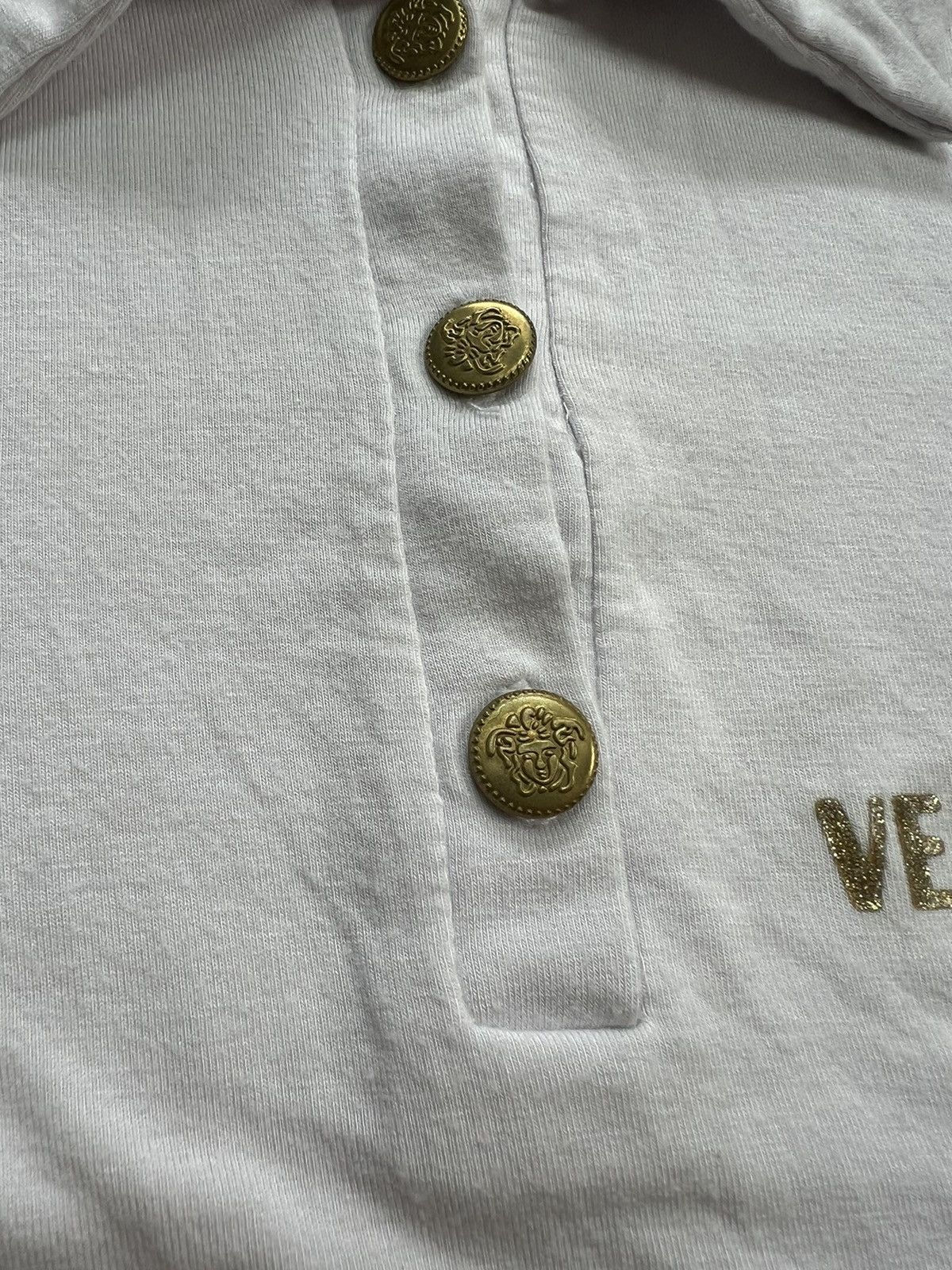 Versace Longsleeve Versace logo medusa buttons italy Size S / US 4 / IT 40 - 2 Thumbnail