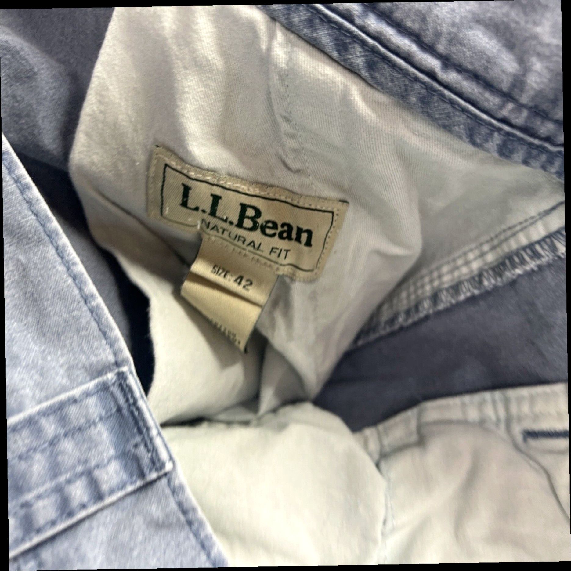 Vintage Vintage LL Bean Shorts Adult 42 Blue Cargo Hiking Outdoor Natural Fit Men's Size US 42 / EU 58 - 5 Thumbnail
