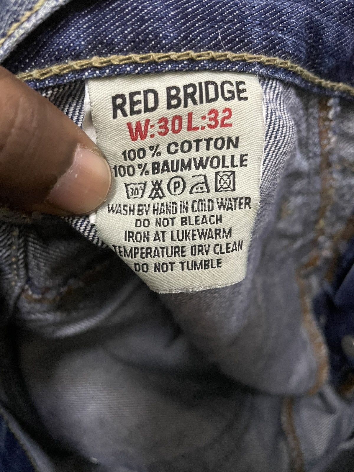 If Six Was Nine Red Bridge Distressed Jeans Size US 32 / EU 48 - 9 Thumbnail