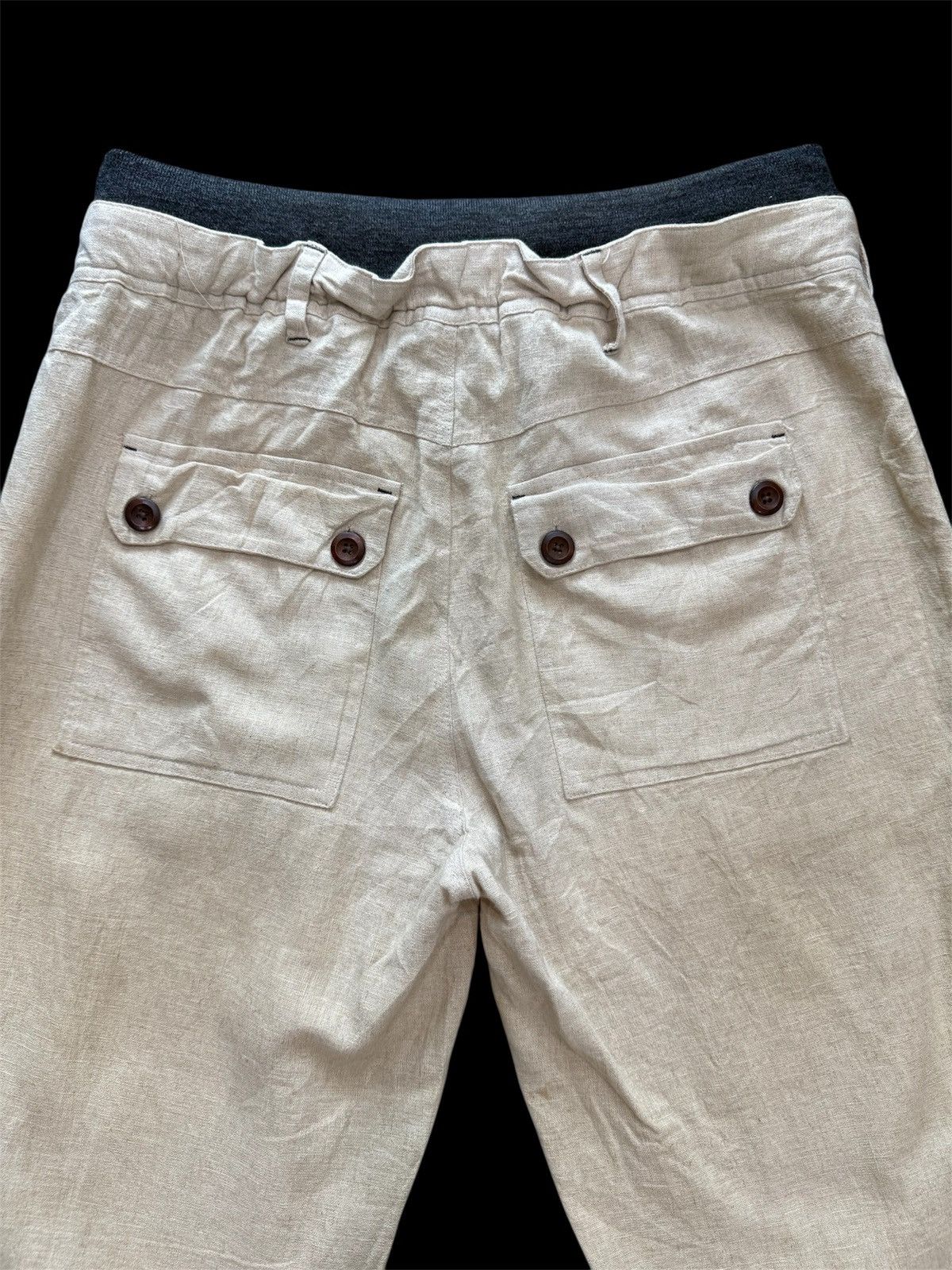 Japanese Brand Japan Brand Vital Monsieur Nicole Vintage Hemp Pants Design Size US 33 - 6 Thumbnail