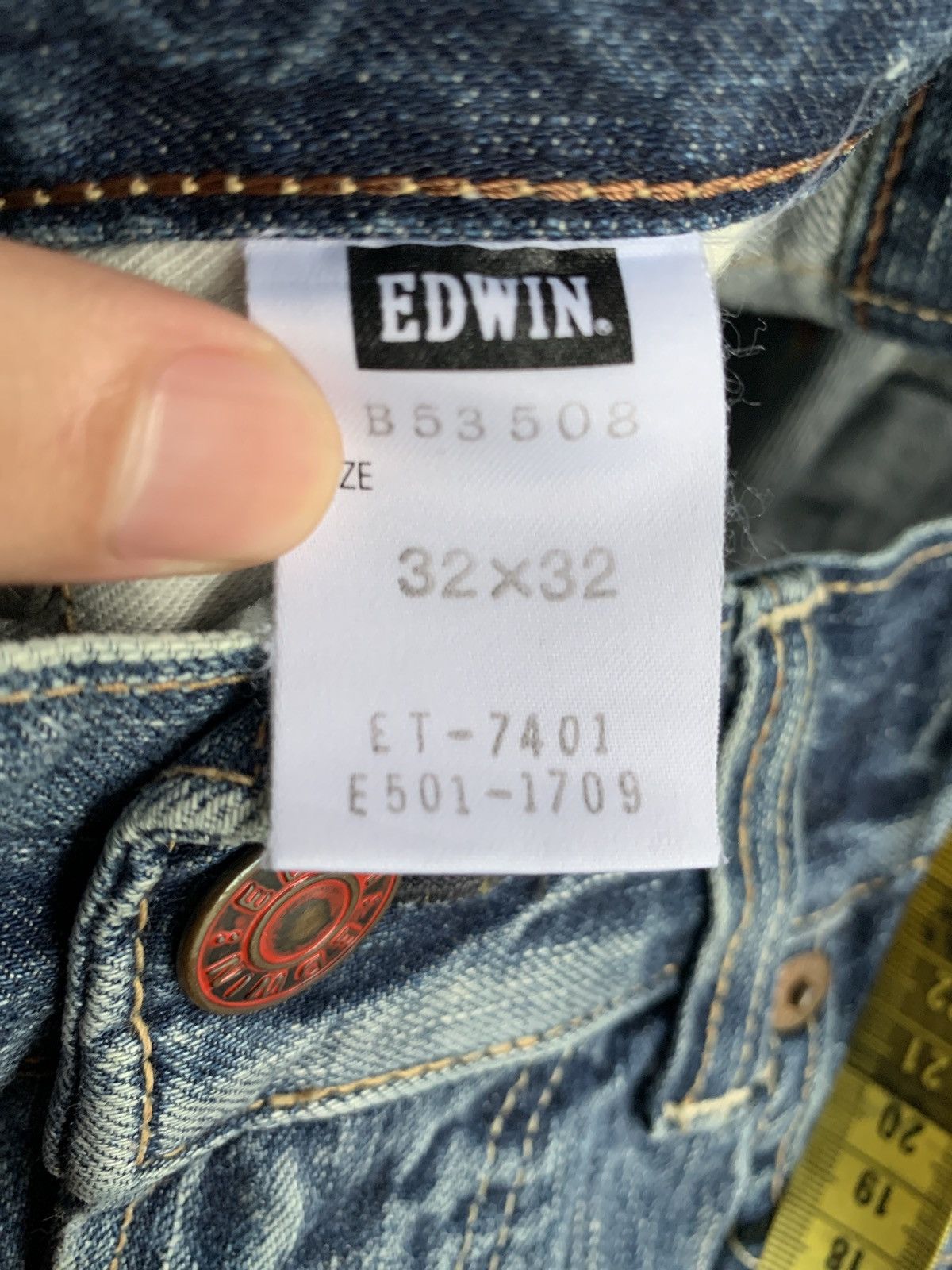 FLARE💥EDWIN 503 BLUE TRIP FADED & RUSTY PUNK STYLE DENIM☠️🎌