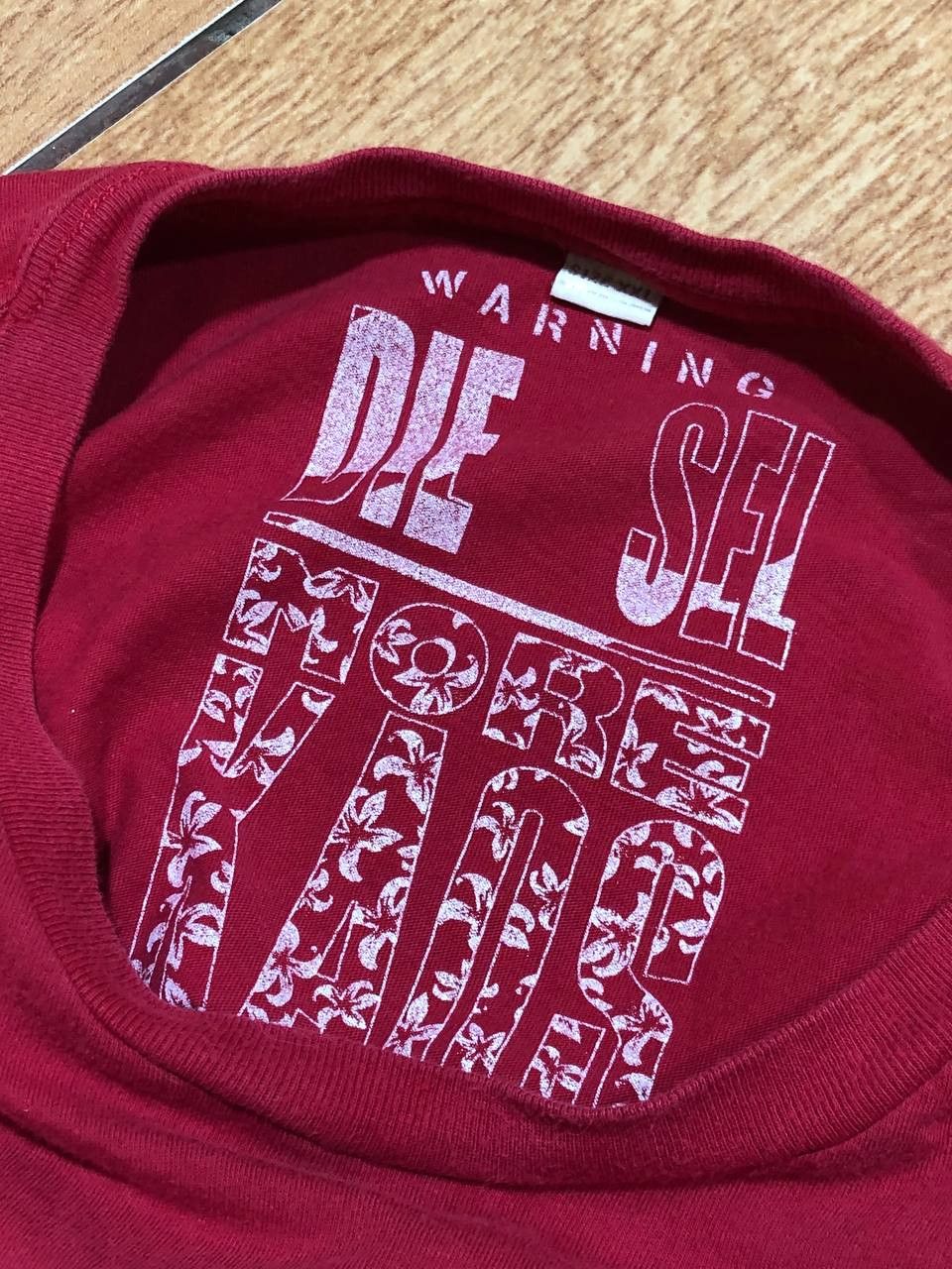 Diesel Y2K red big logo Diesel T-shirt Vintage streetwear Size US XXL / EU 58 / 5 - 2 Thumbnail