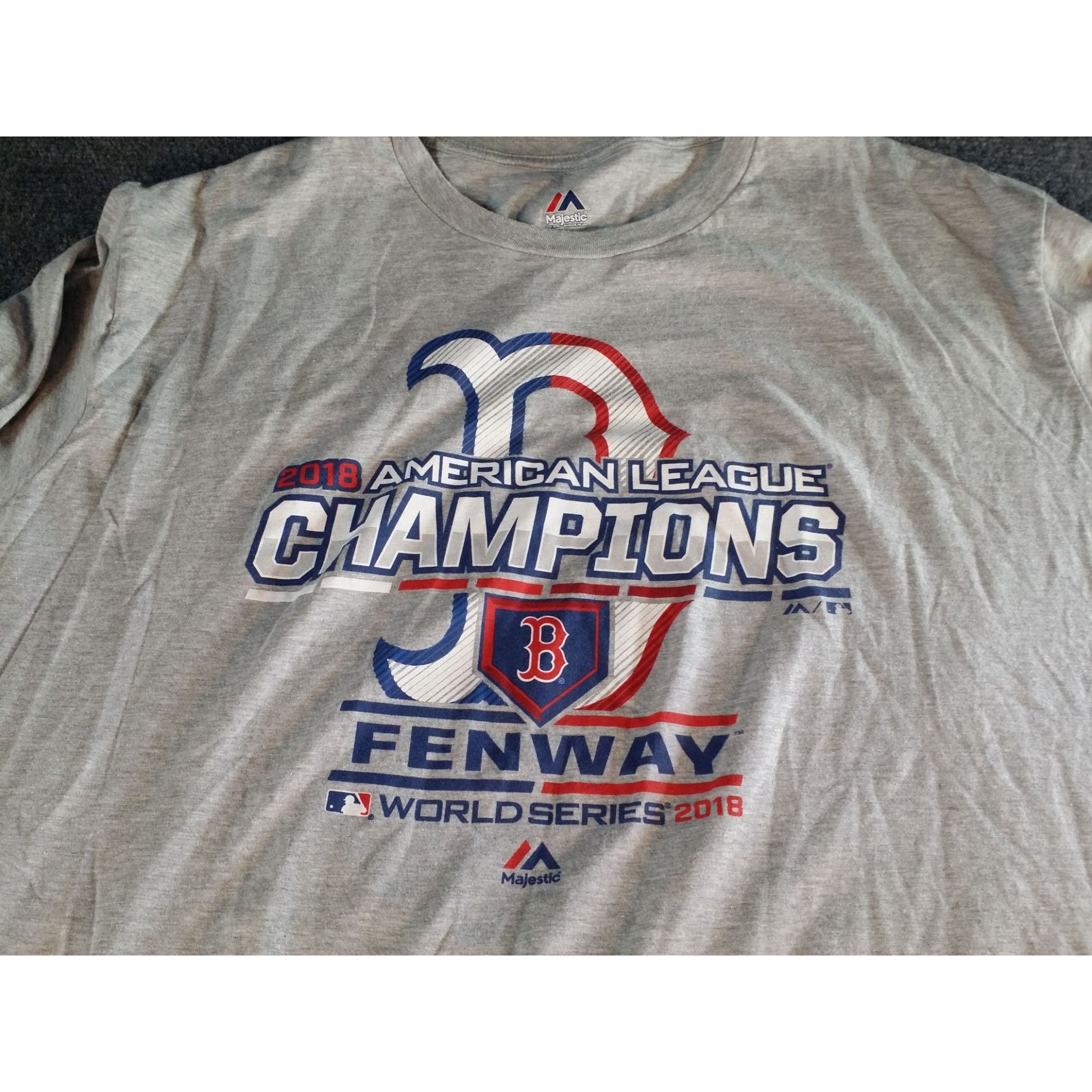 Majestic Boston Red Sox Tshirt Men Sz 3XL 2018 ALCS Champs MLB Sports Size US XXL / EU 58 / 5 - 2 Thumbnail