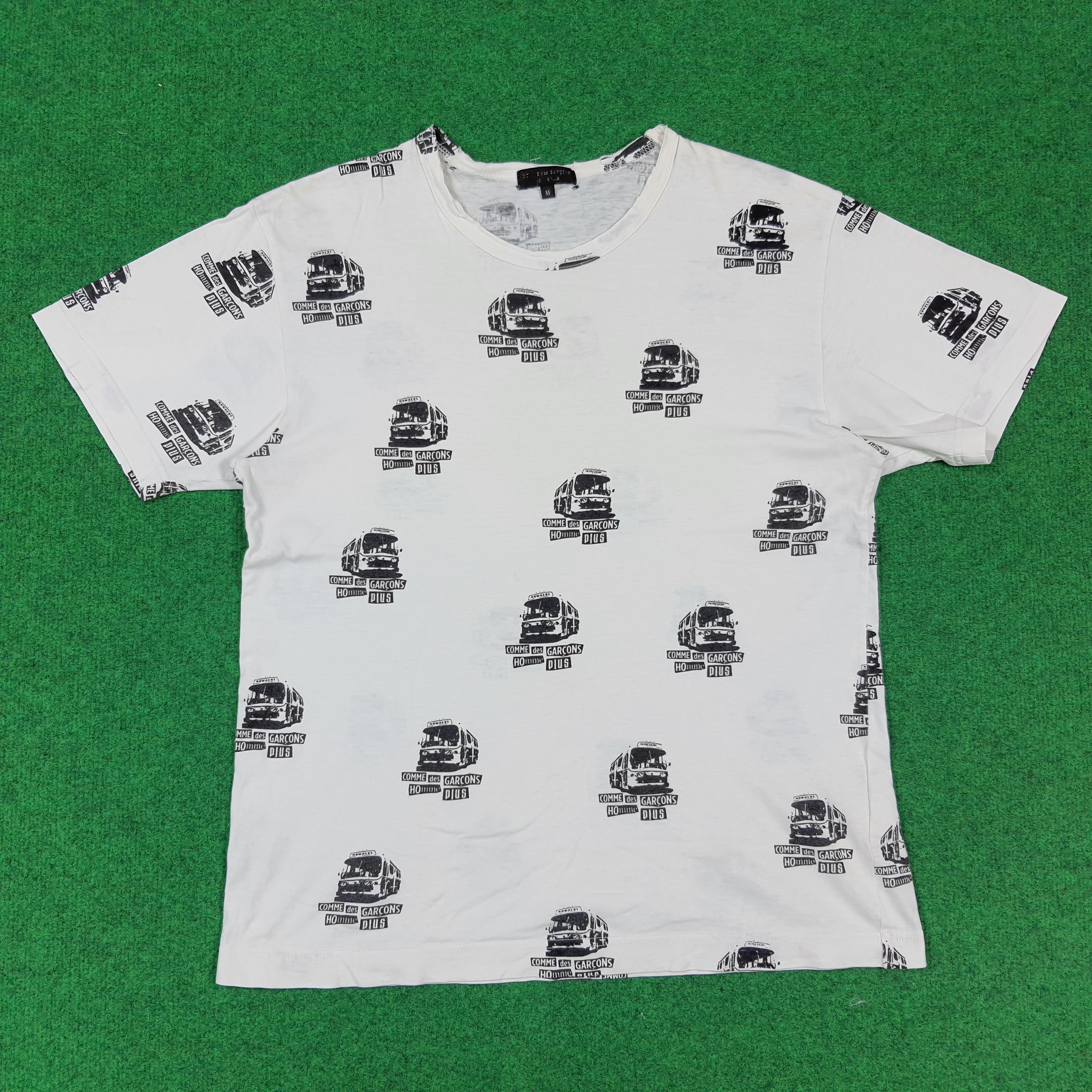 Comme des Garcons Homme Plus Vintage Comme des Garcons Overprint Bus Graphic Tee C294N48 Size US M / EU 48-50 / 2 - 1 Thumbnail