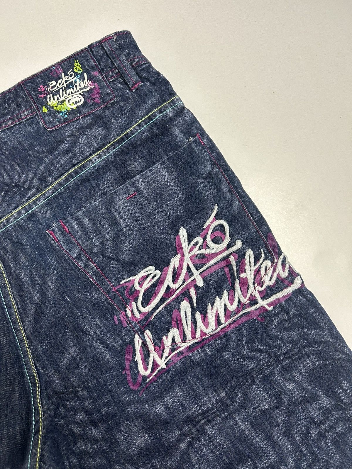 Ecko Unltd. × Vintage VTG Y2K Ecko Unltd. Printed Jorts Size US 34 / EU 50 - 7 Thumbnail